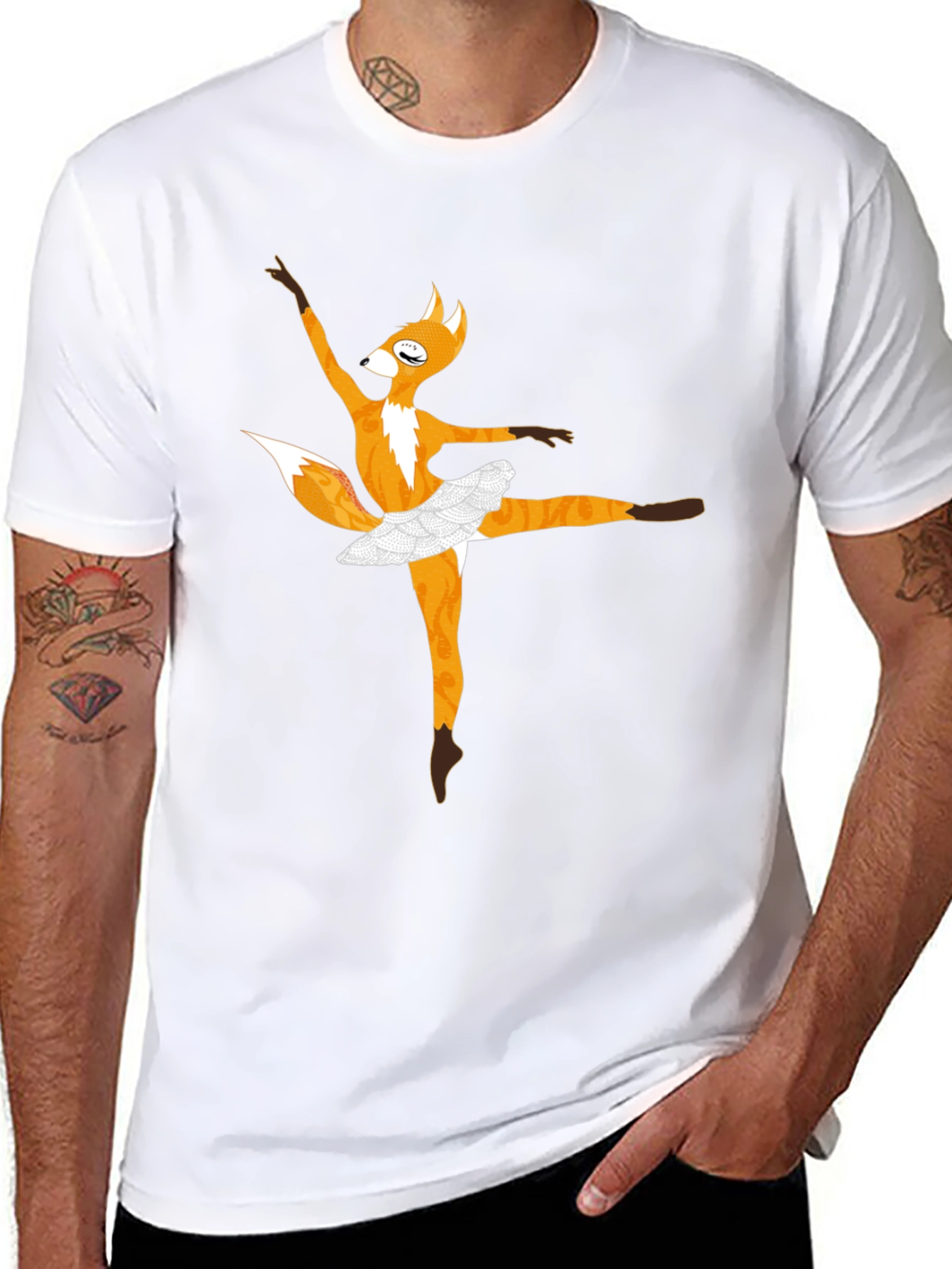 Dancing Fox T-Shirt - Fun Novelty Tee