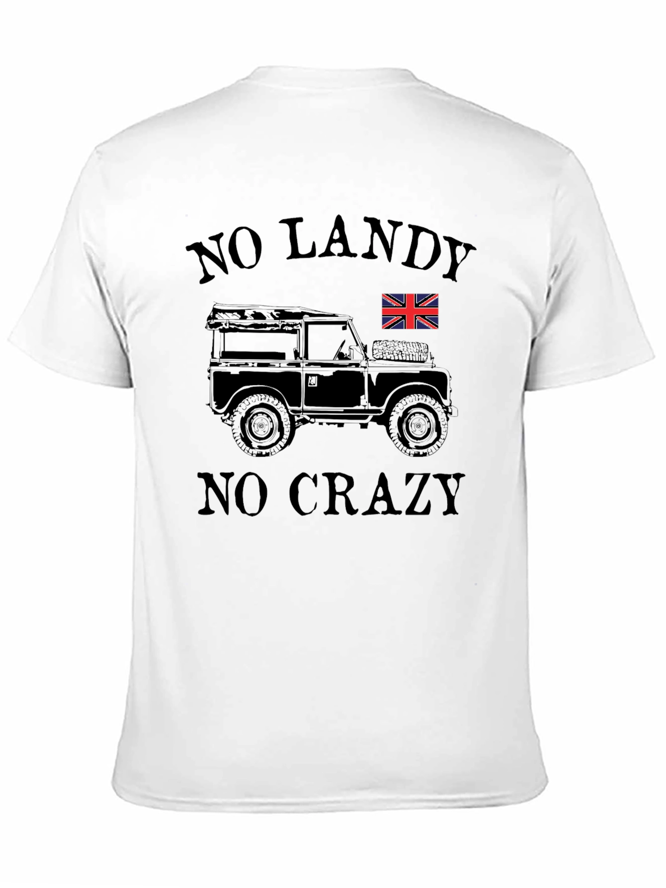 No Landy No Crazy Black Graphic Tee