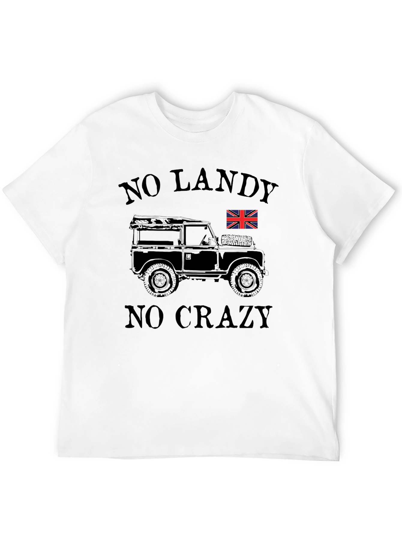 No Landy No Crazy Black Graphic Tee