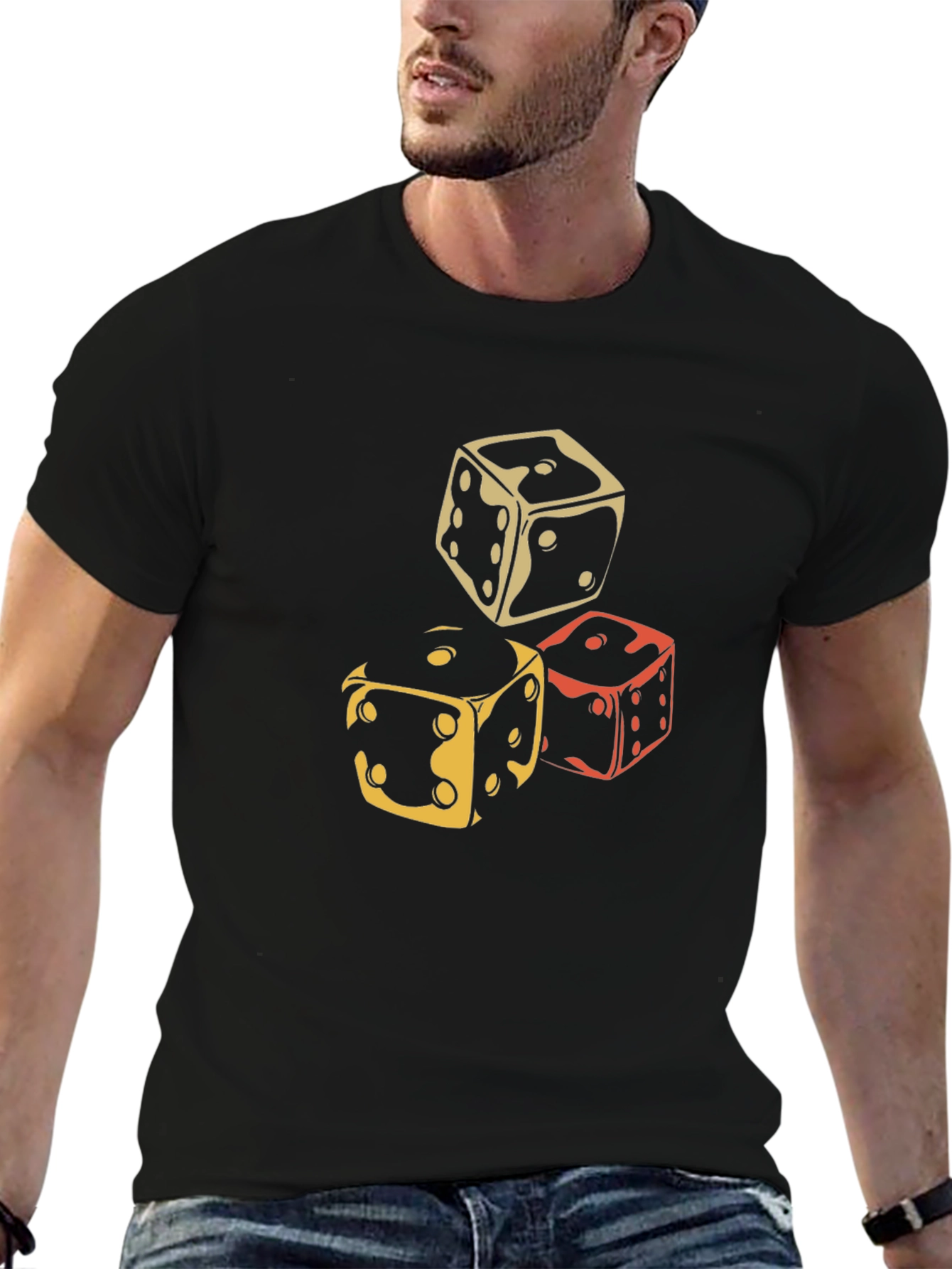 Dice Graphic Tee - Lucky Gamble Design