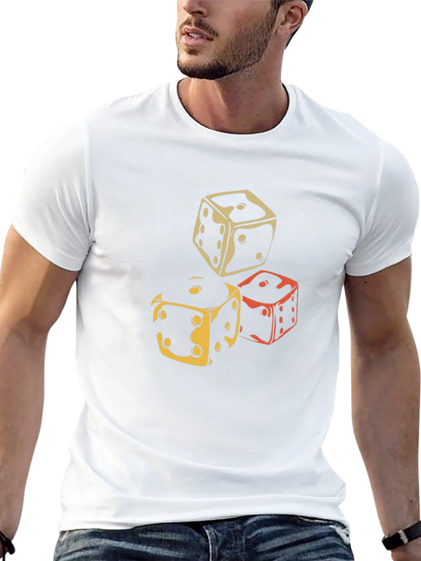 Dice Graphic Tee - Lucky Gamble Design
