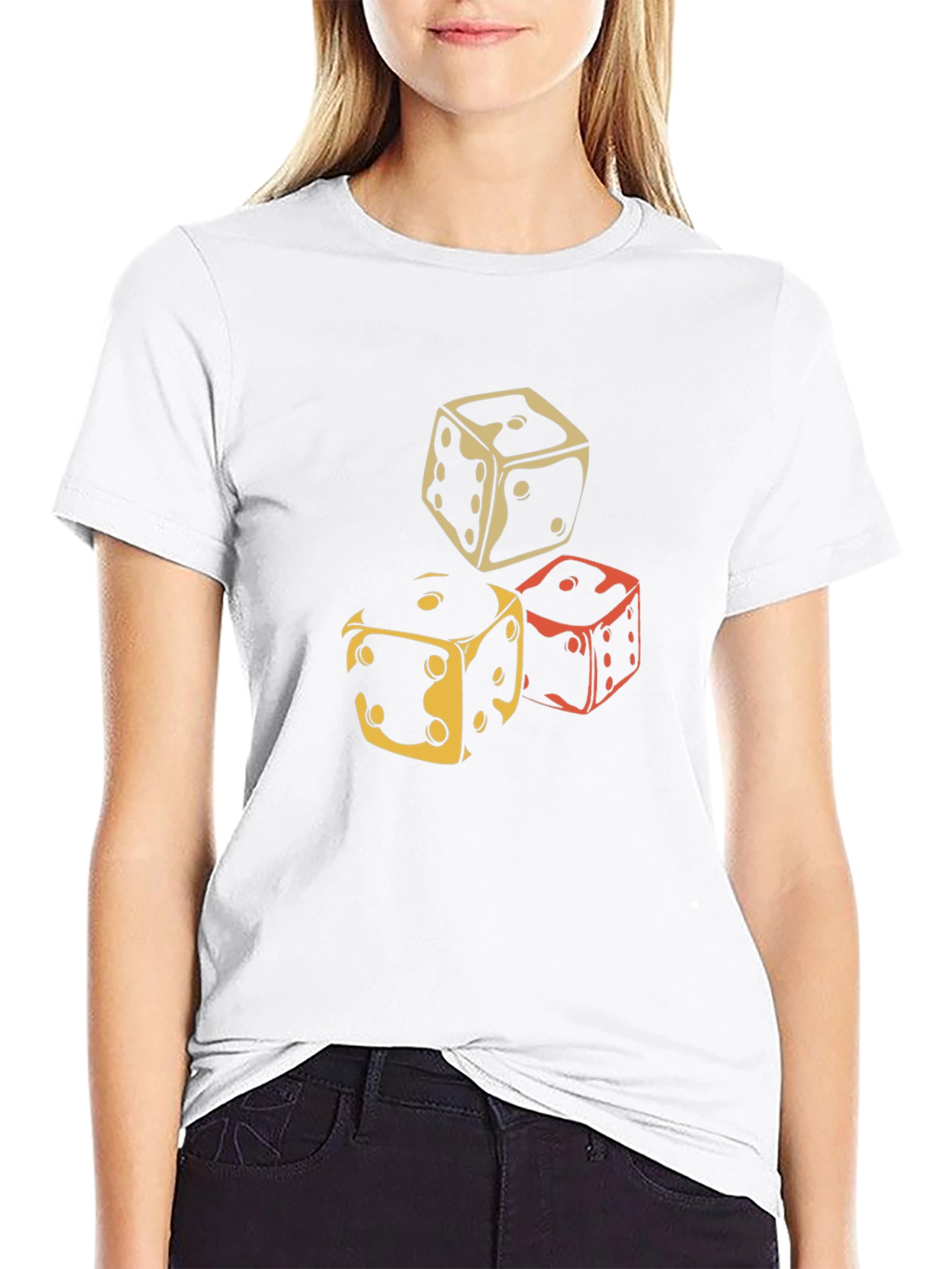 Dice Graphic Tee - Lucky Gamble Design