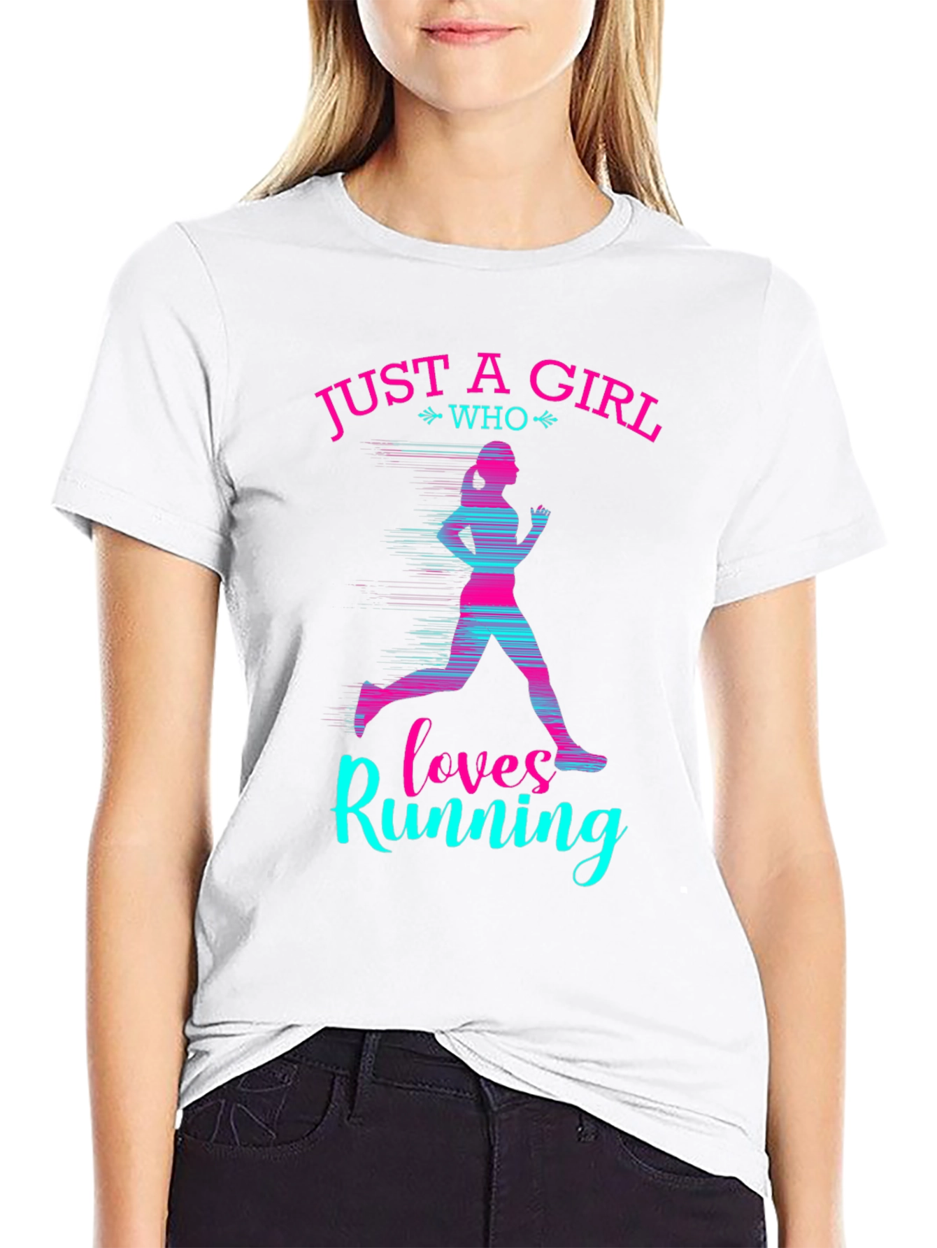Just a Girl Who Loves Running T-Shirt
