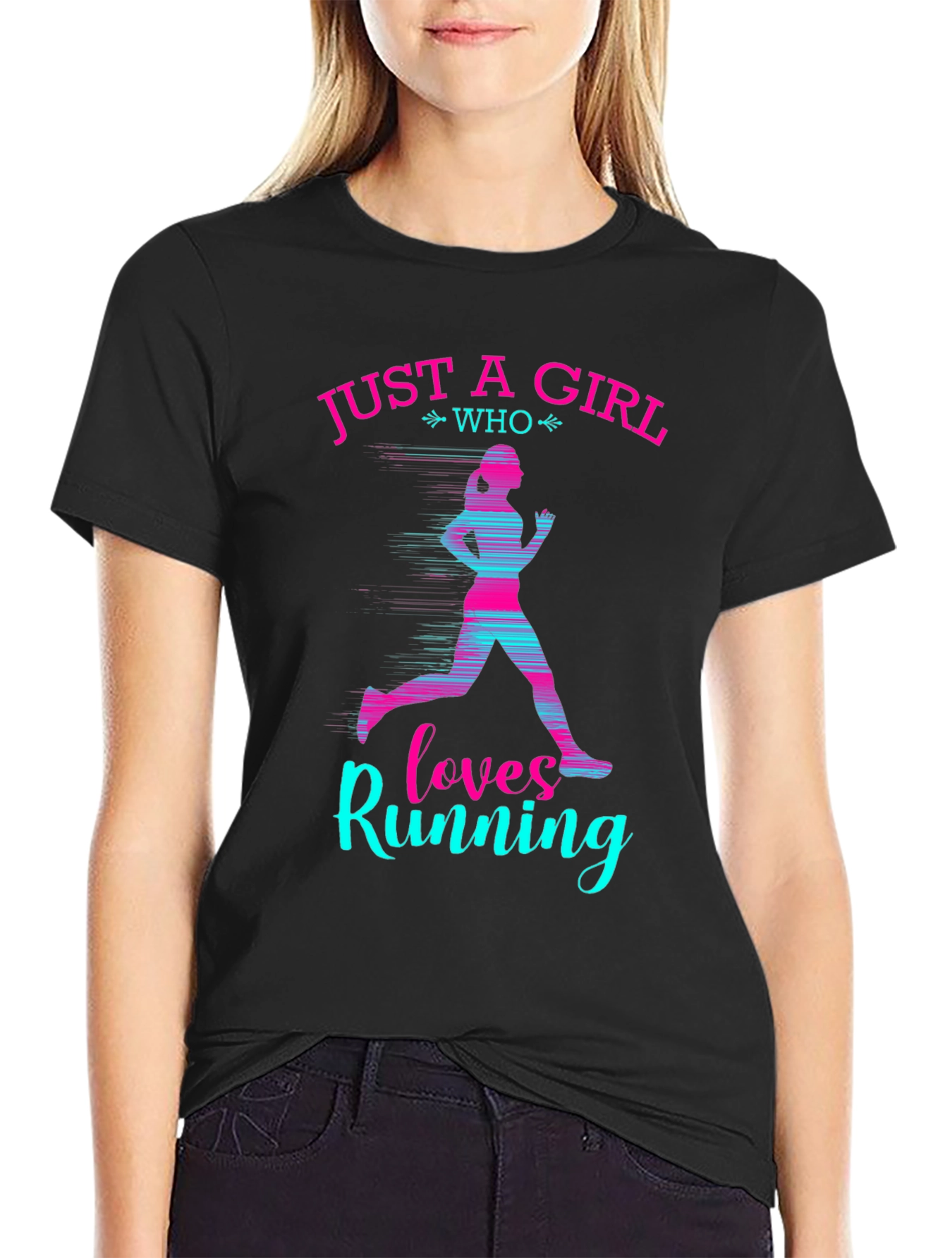 Just a Girl Who Loves Running T-Shirt