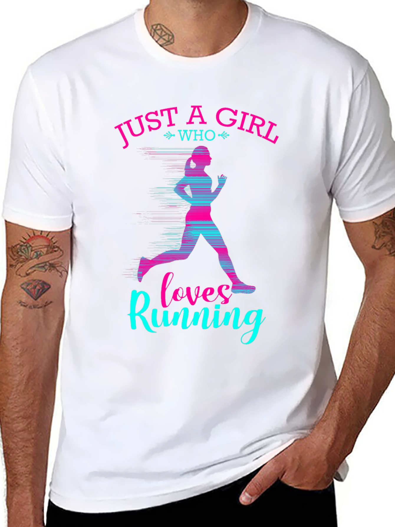 Just a Girl Who Loves Running T-Shirt