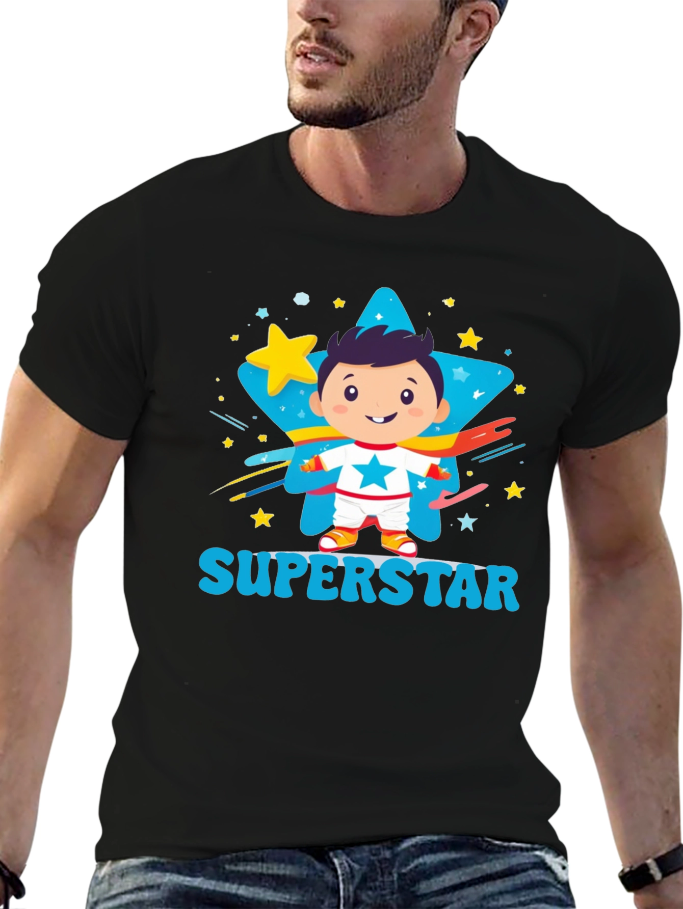 Boys Superstar Graphic Tee - Cute Kids Apparel