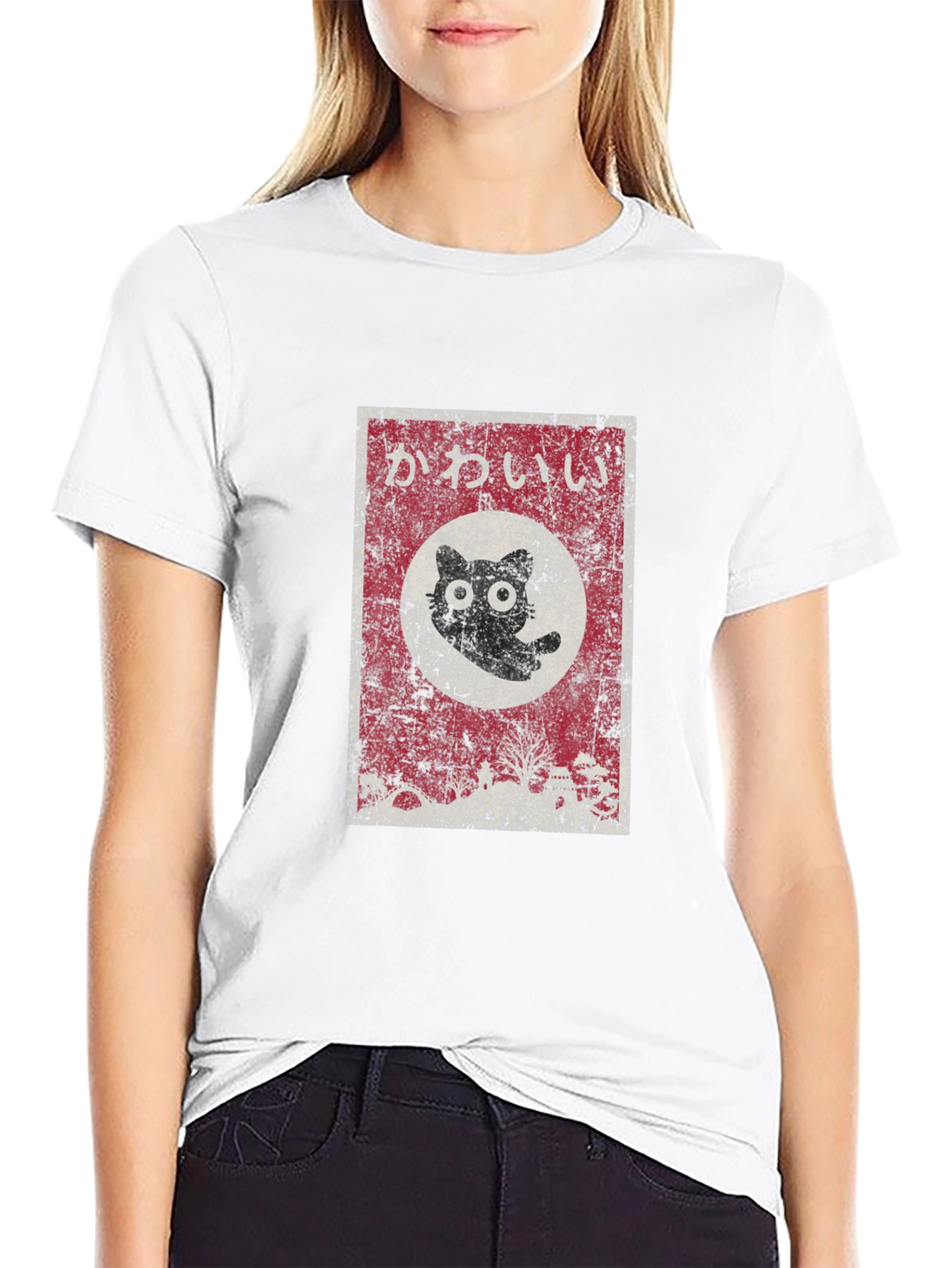 Kawaii Cat T-Shirt - Japanese Aesthetic Graphic Tee