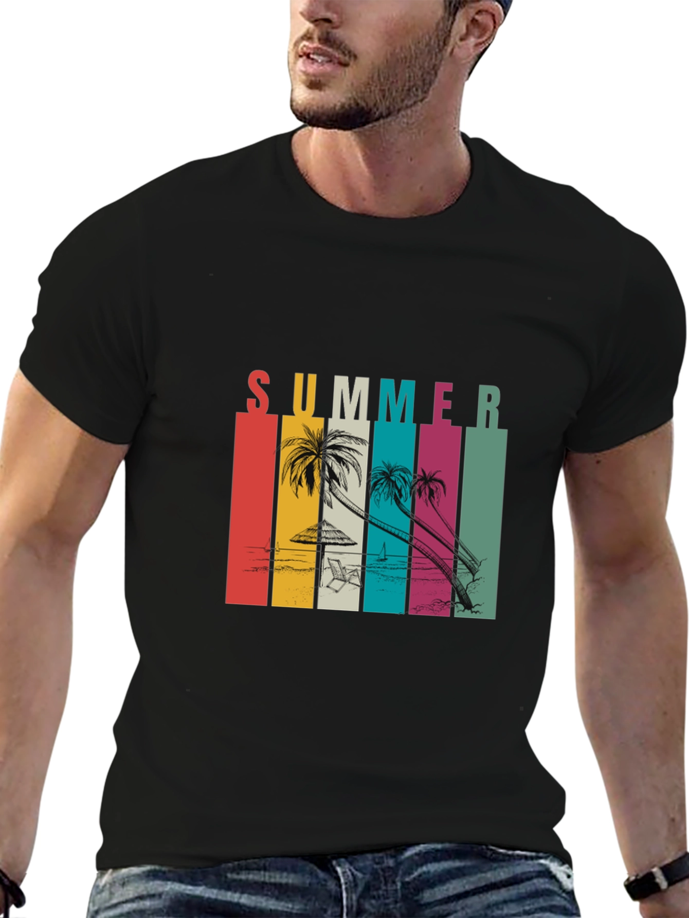 Retro Summer Beach T-Shirt - Vacation Vibes