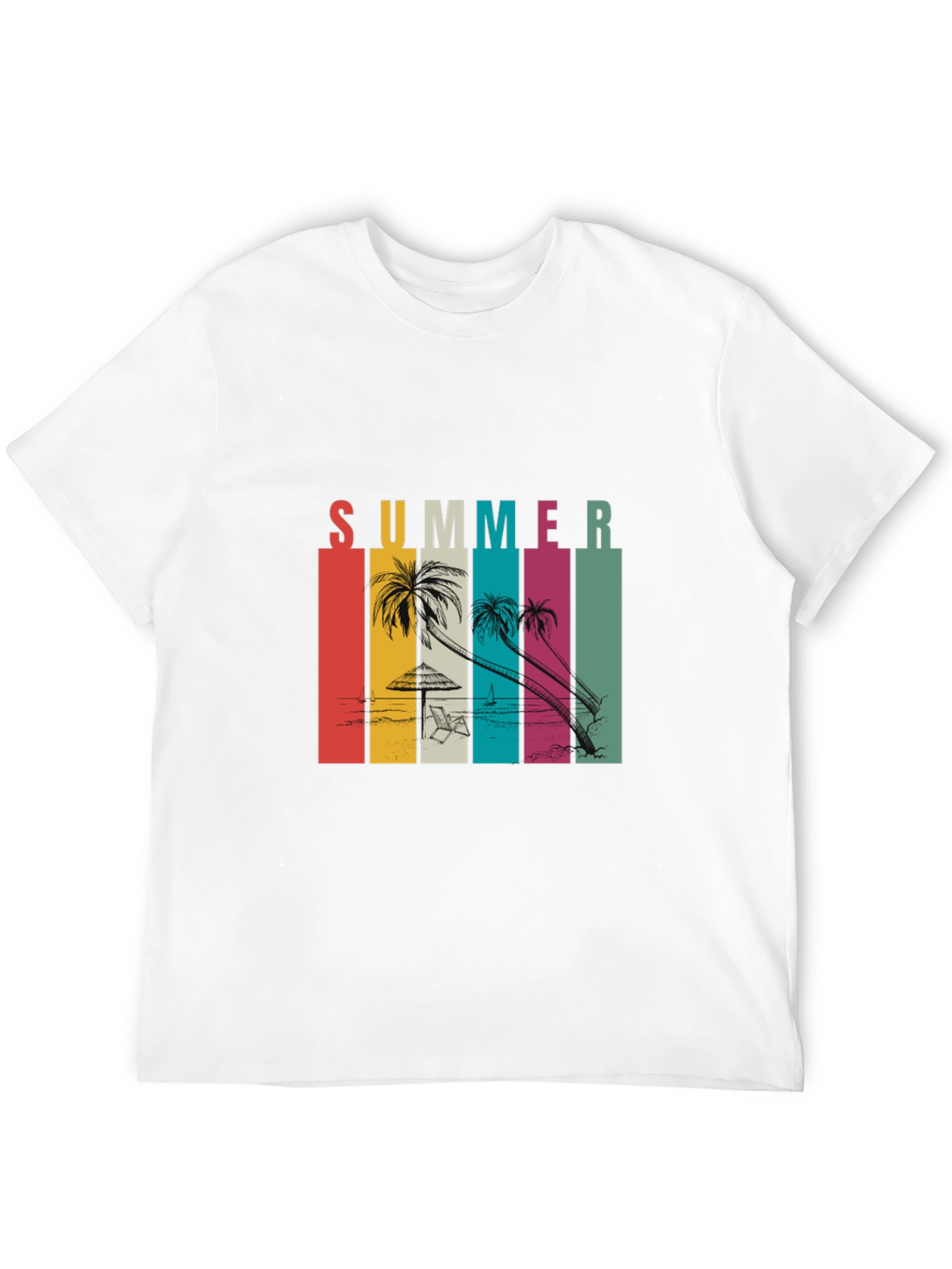 Retro Summer Beach T-Shirt - Vacation Vibes
