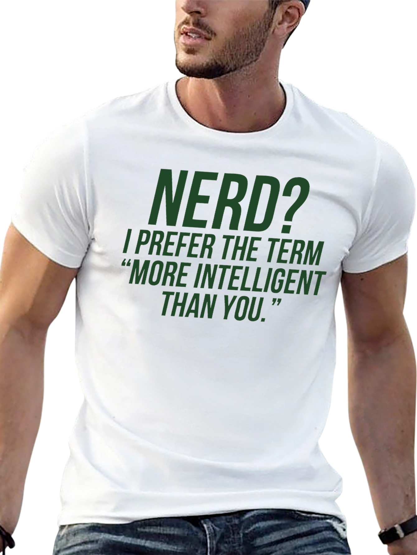 Nerd? Intelligent T-Shirt - Black
