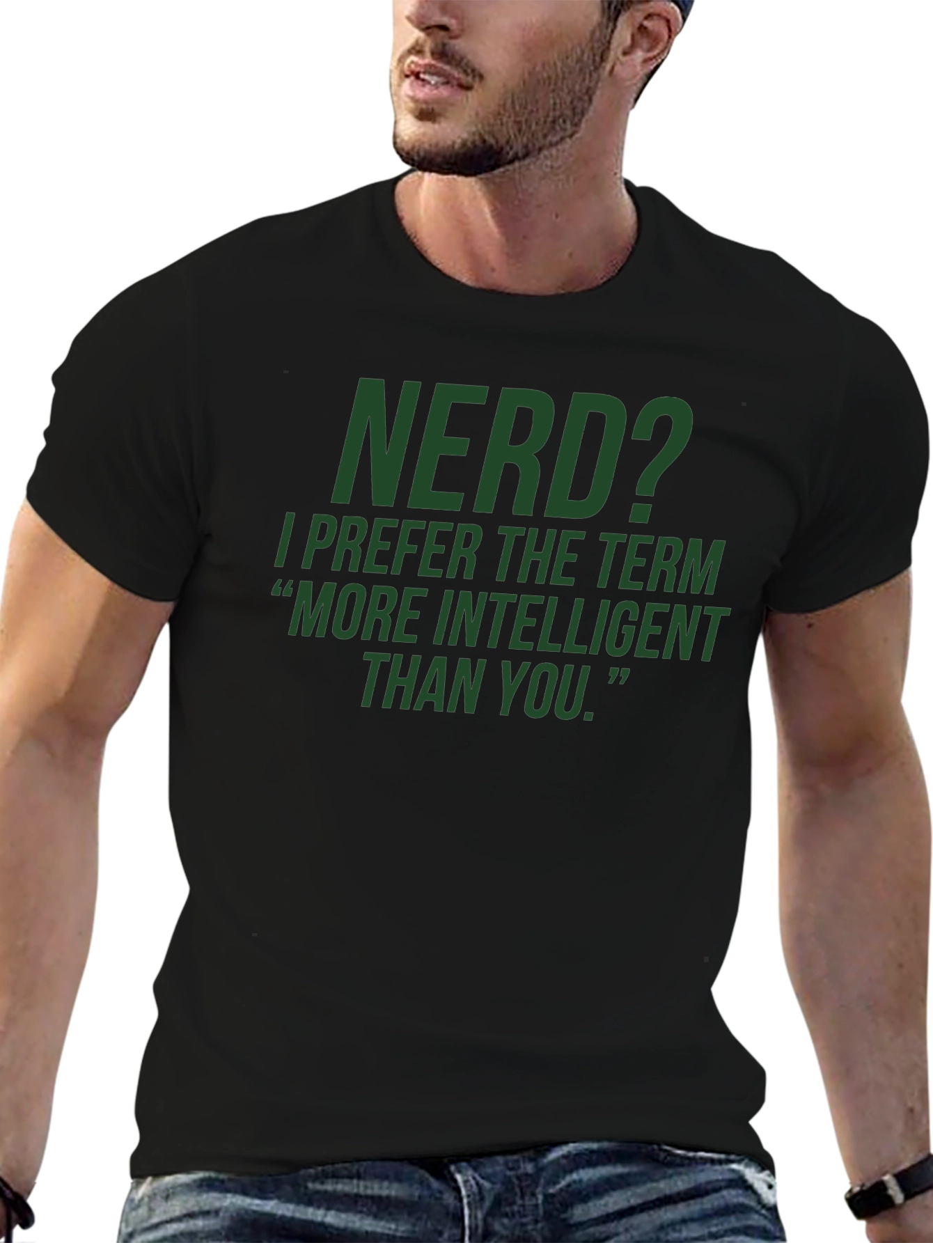 Nerd? Intelligent T-Shirt - Black