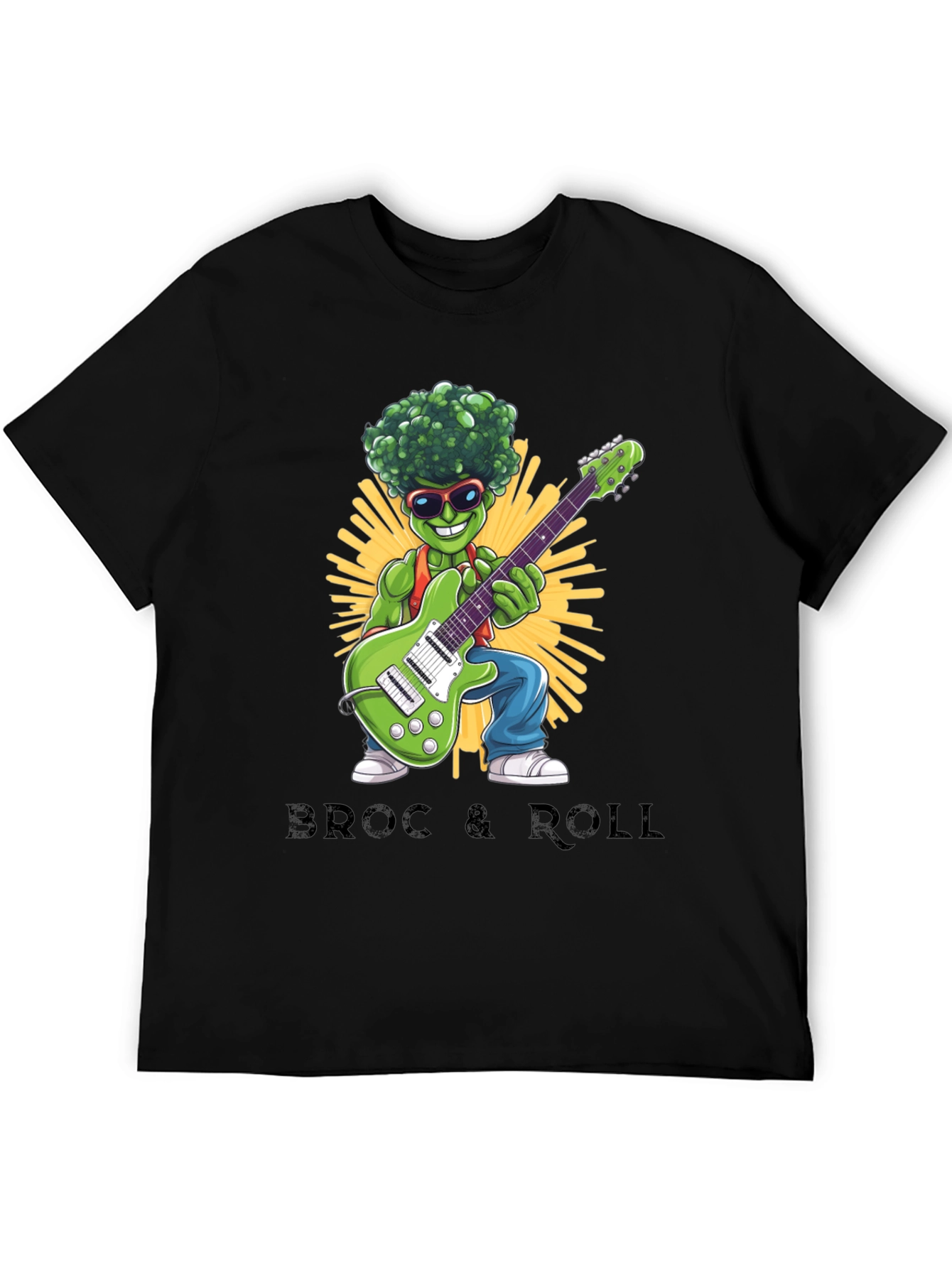Broccoli Rock & Roll Graphic T-Shirt