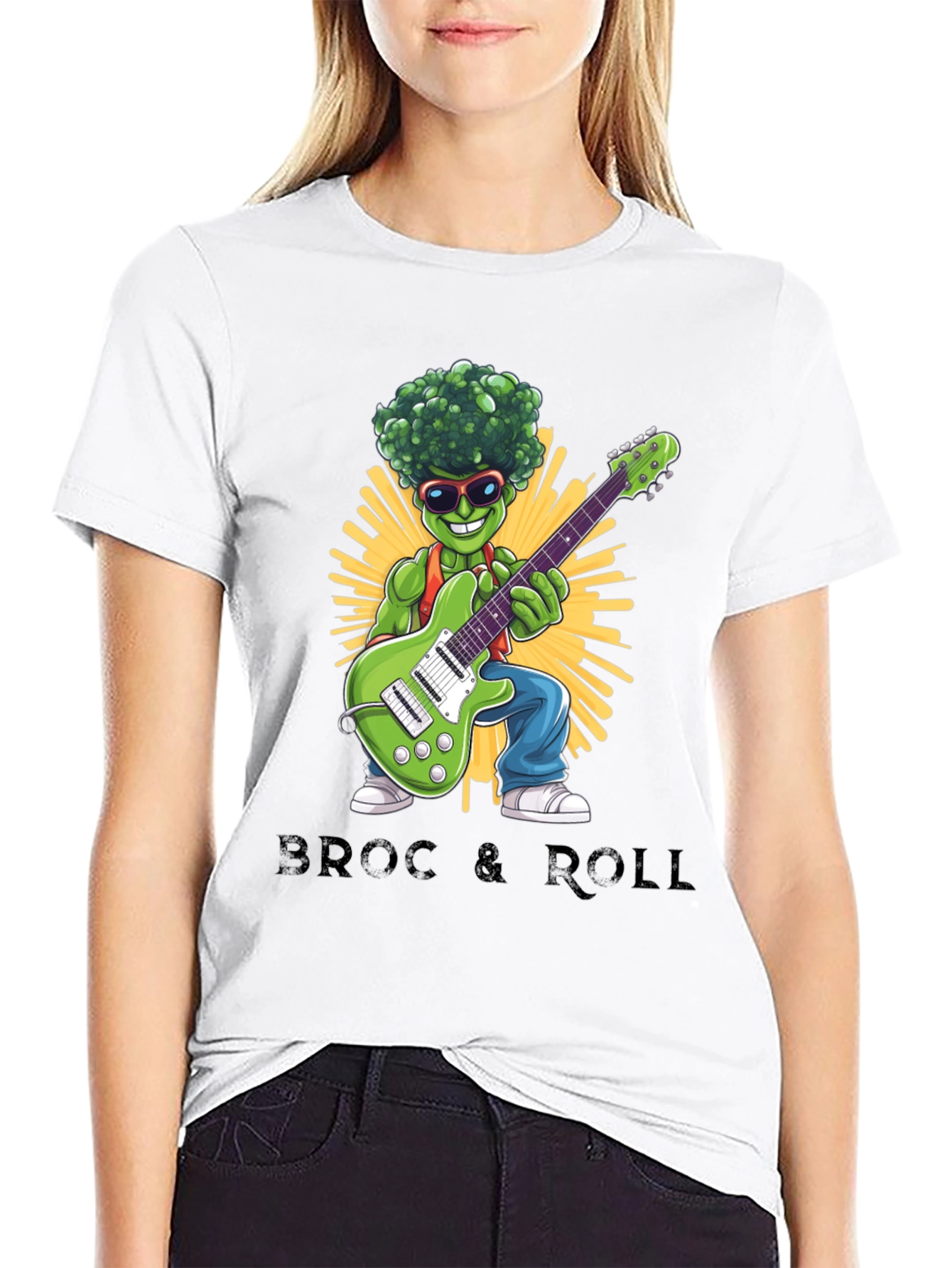 Broccoli Rock & Roll Graphic T-Shirt