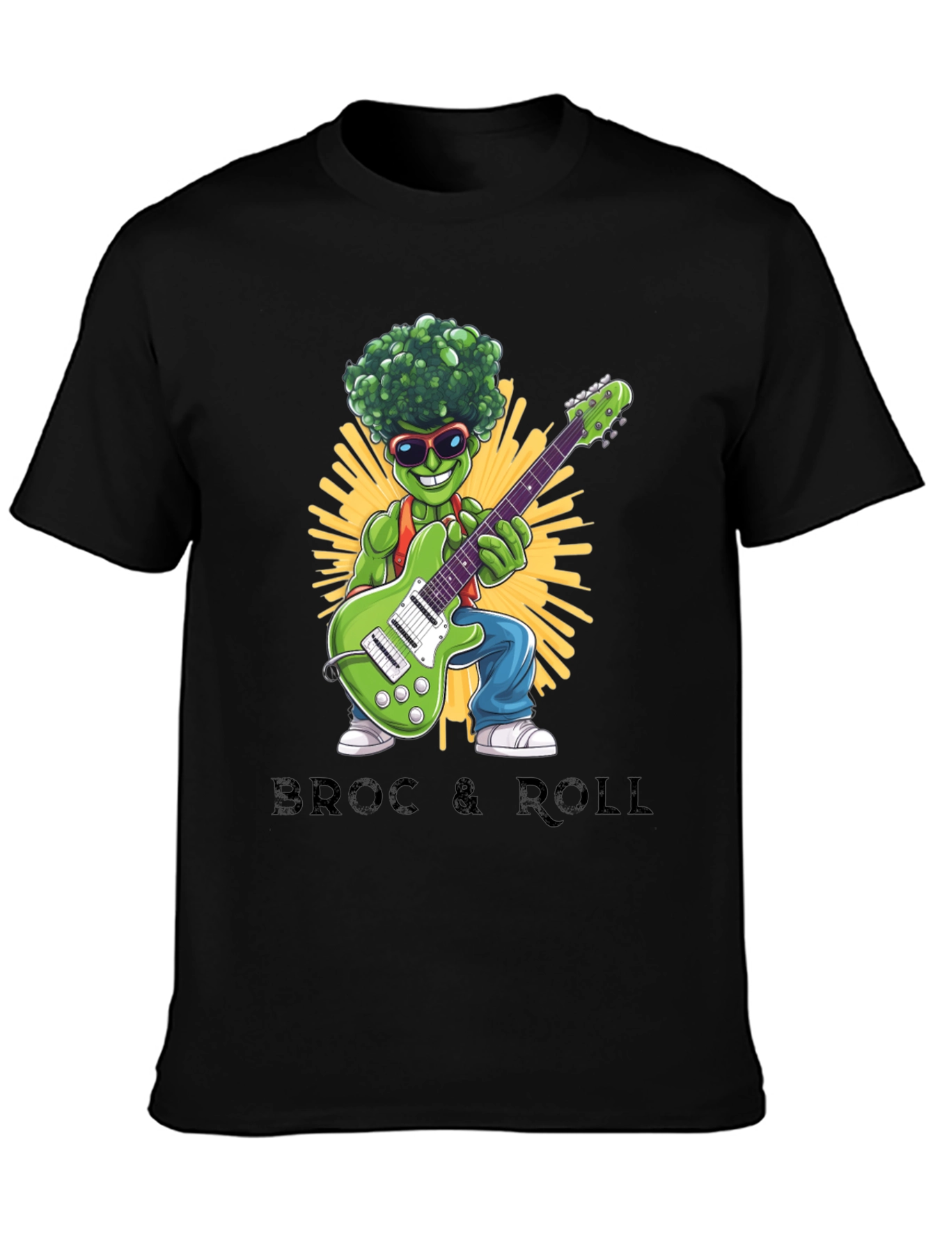 Broccoli Rock & Roll Graphic T-Shirt