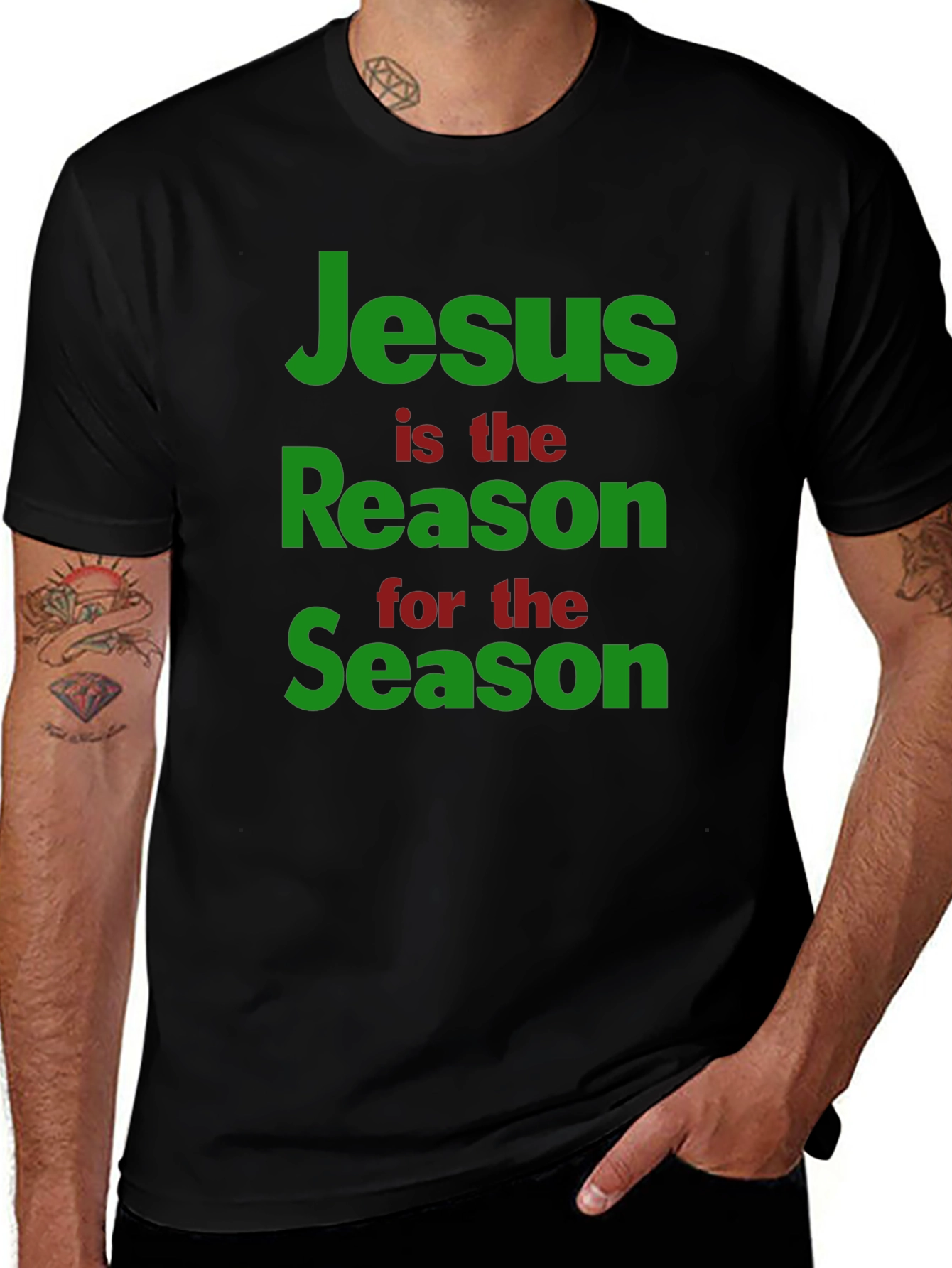 Jesus is the Reason T-Shirt - Black Holiday