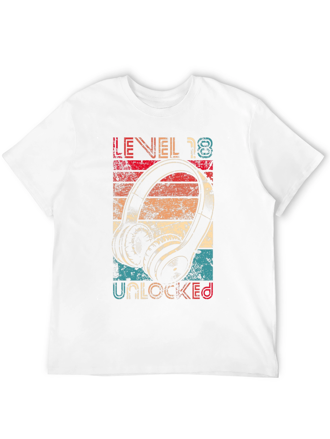 Level 18 Unlocked T-Shirt Birthday Gamer Gift