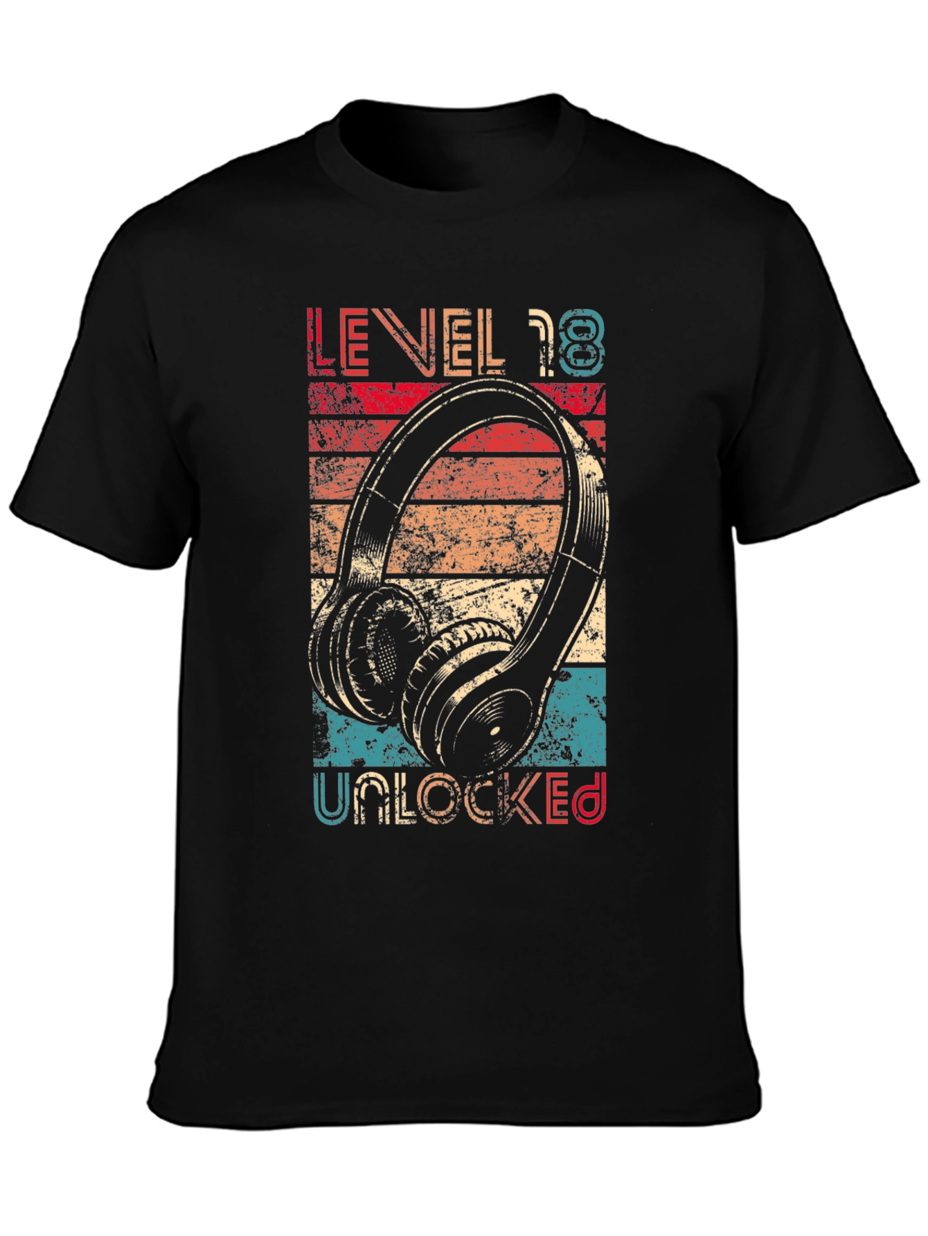 Level 18 Unlocked T-Shirt Birthday Gamer Gift