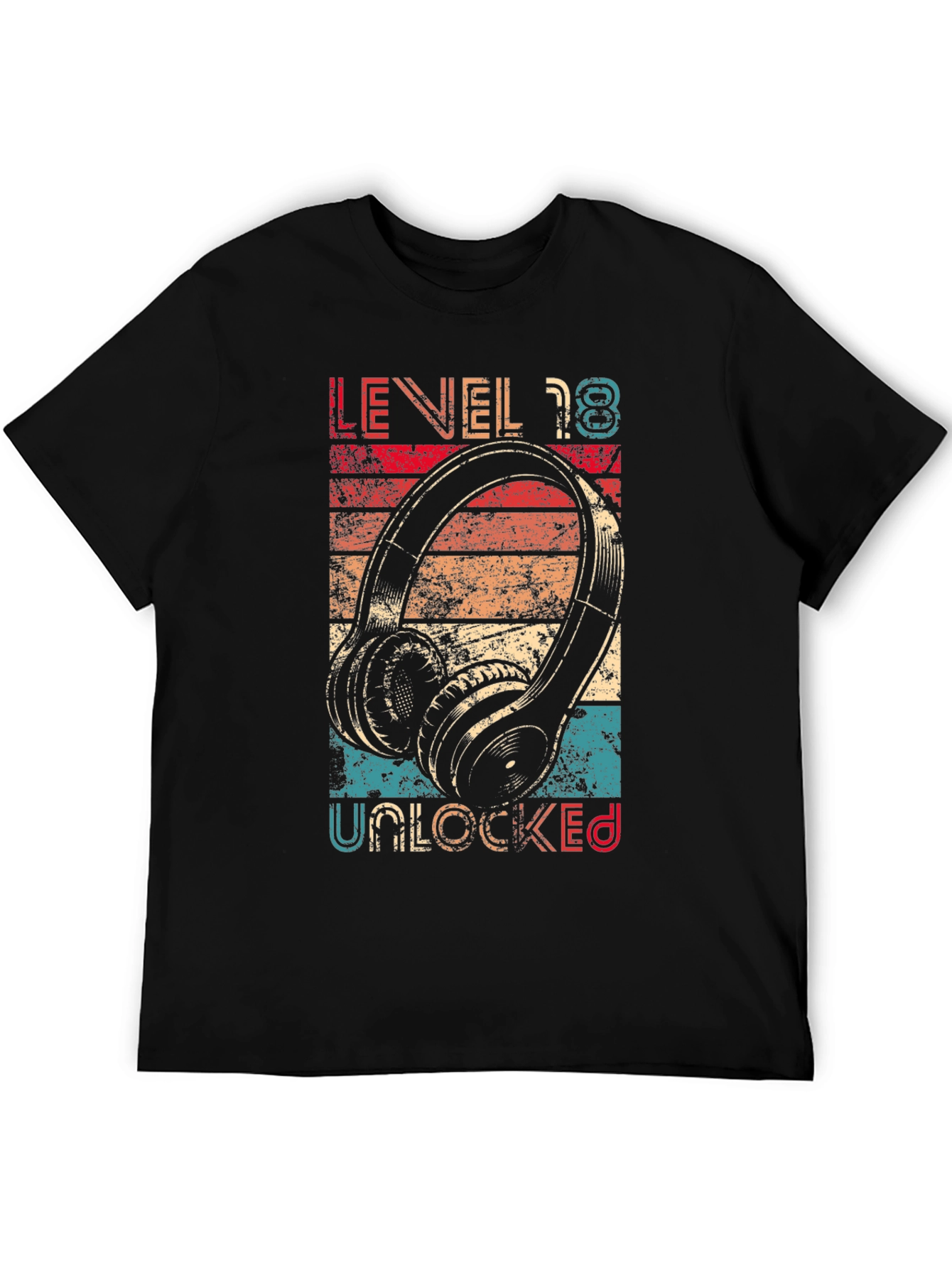 Level 18 Unlocked T-Shirt Birthday Gamer Gift