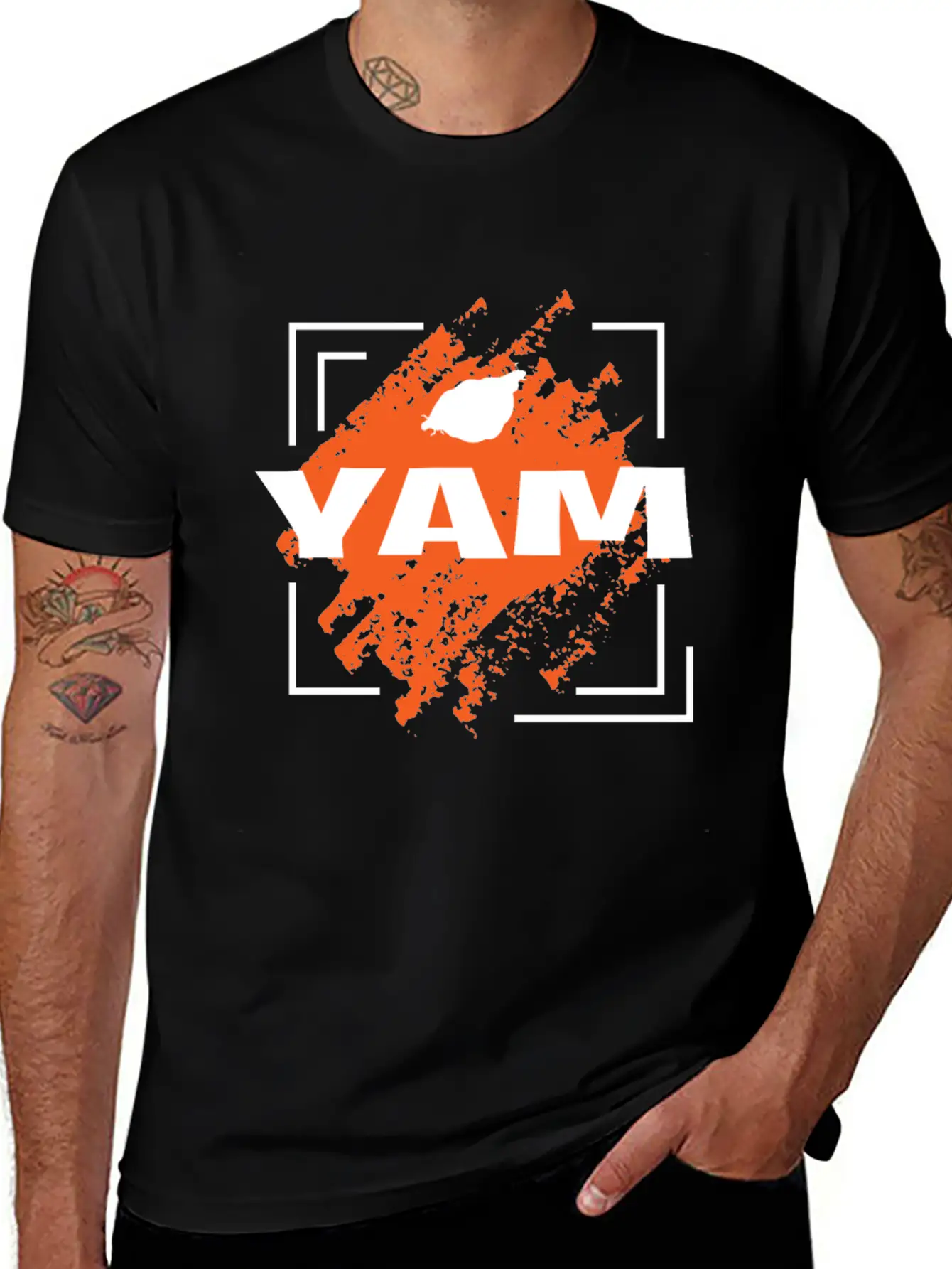 Yam Awesome Design Stylish Everyday T-Shirt – Unisex Basic Cotton Tee