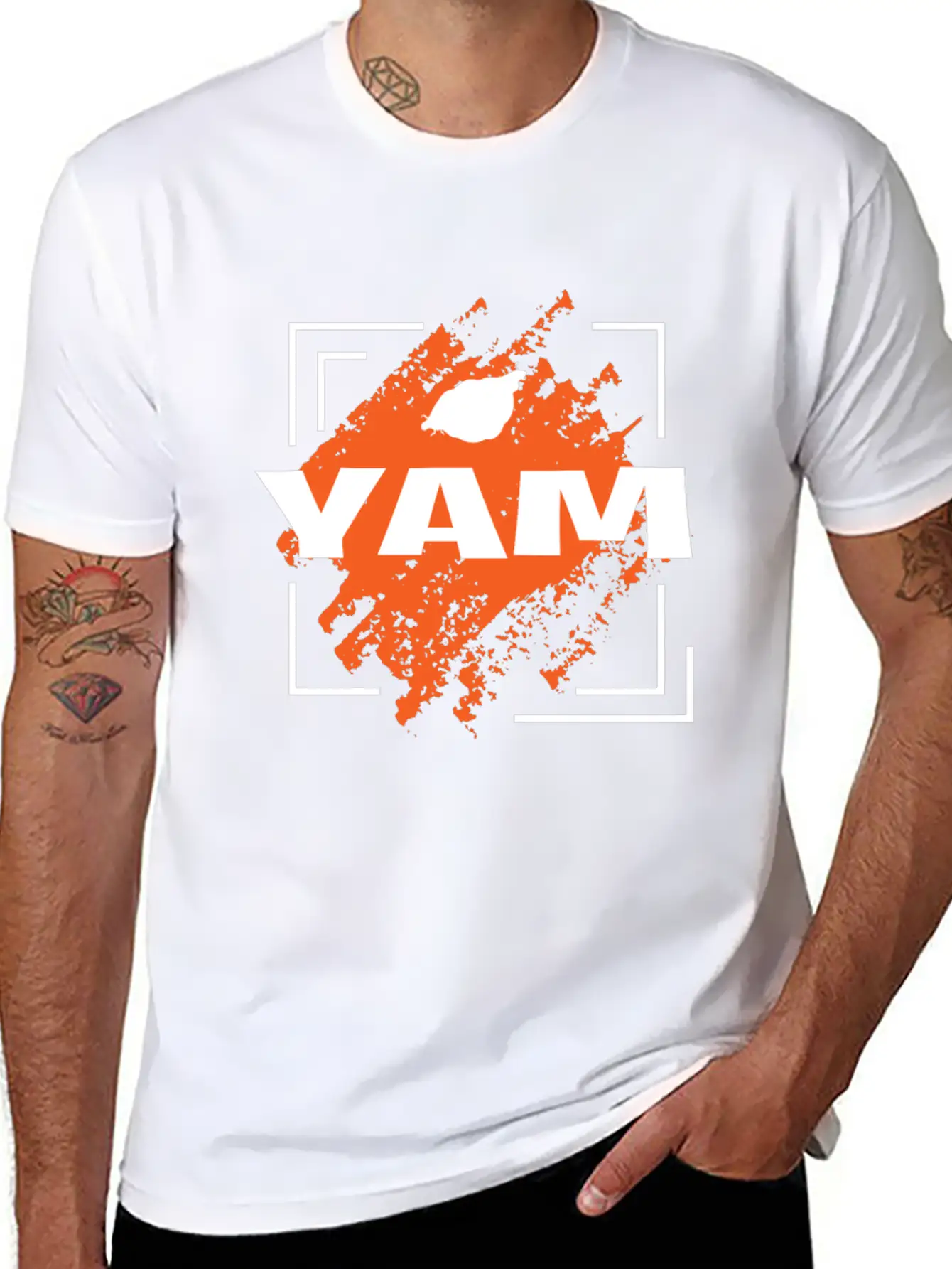 Yam Awesome Design Stylish Everyday T-Shirt – Unisex Basic Cotton Tee