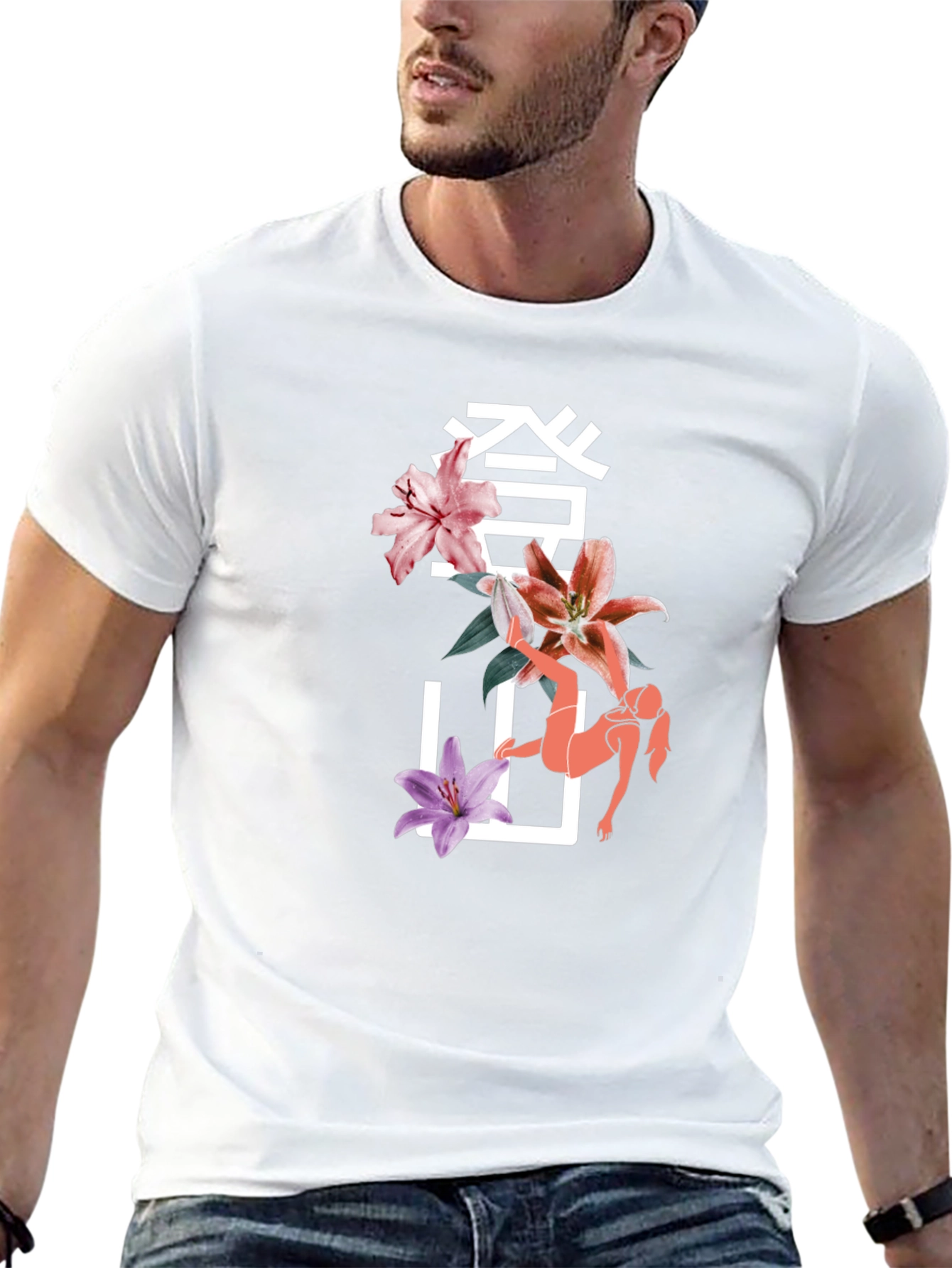 Floral Japanese T-Shirt