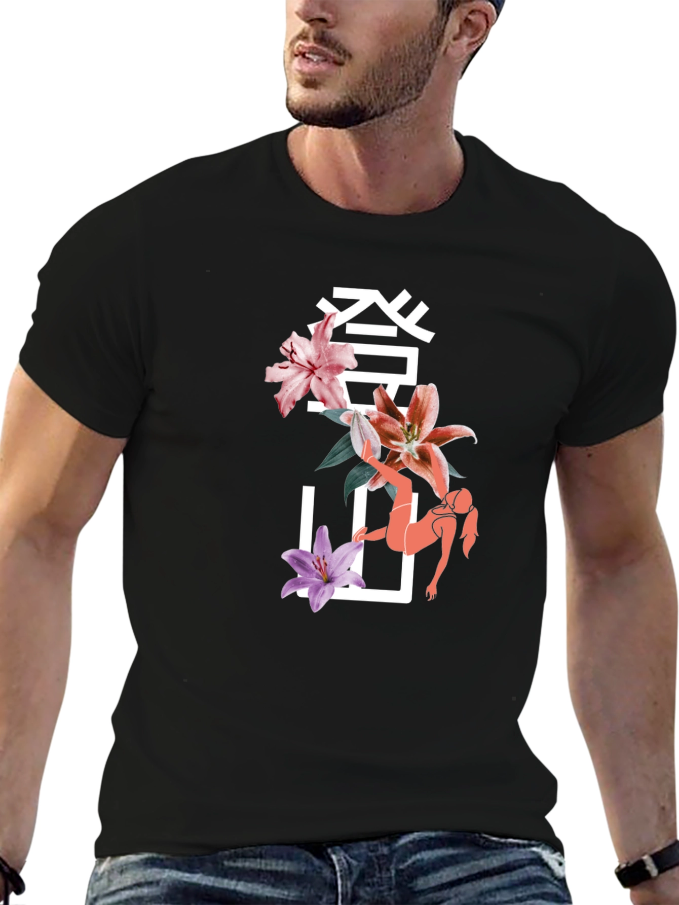 Floral Japanese T-Shirt