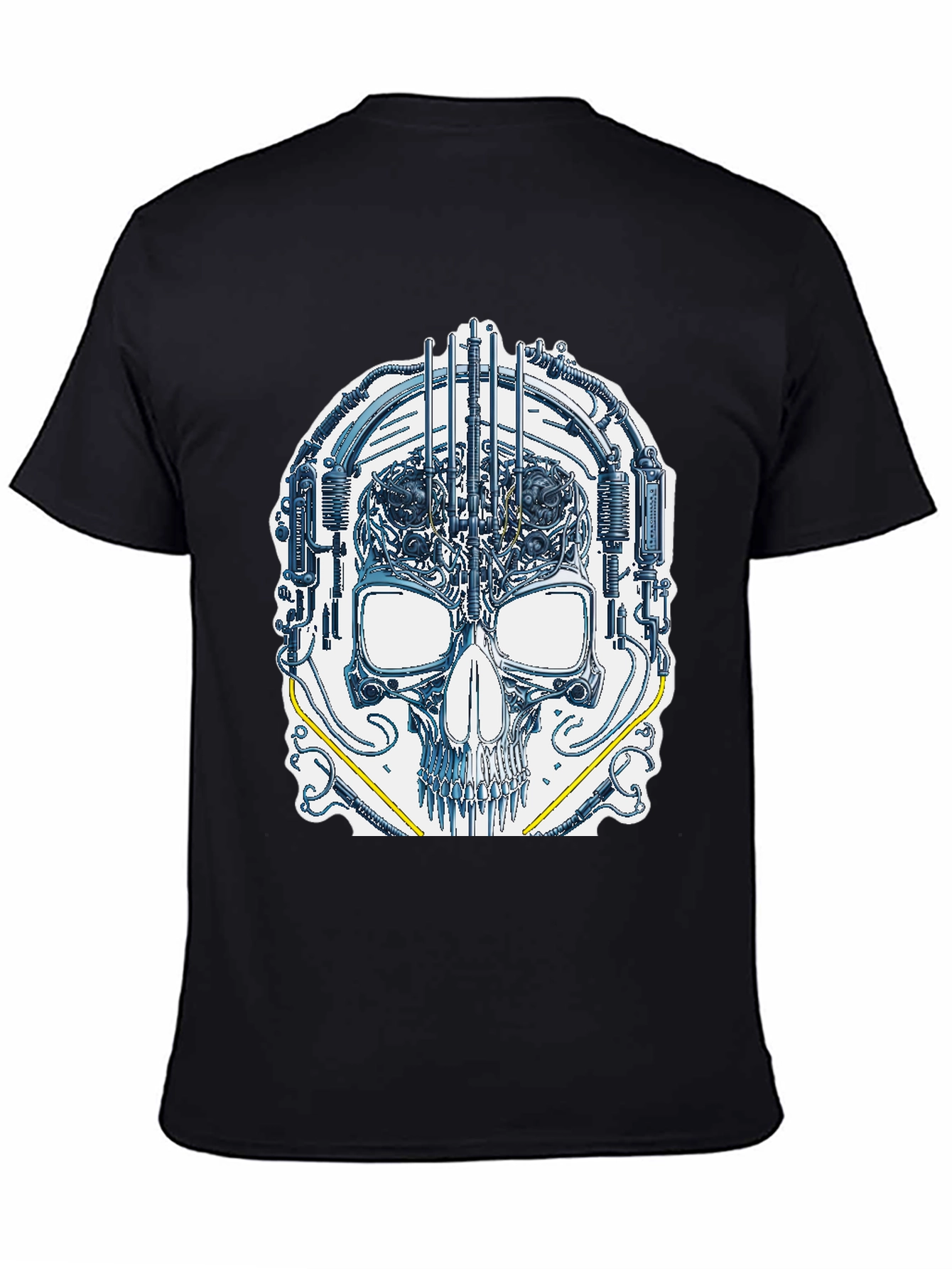 Cyber Skull Graphic T-Shirt - Unique Design