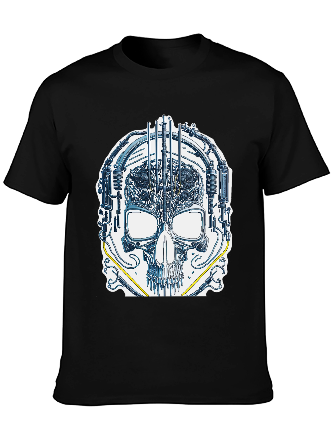 Cyber Skull Graphic T-Shirt - Unique Design