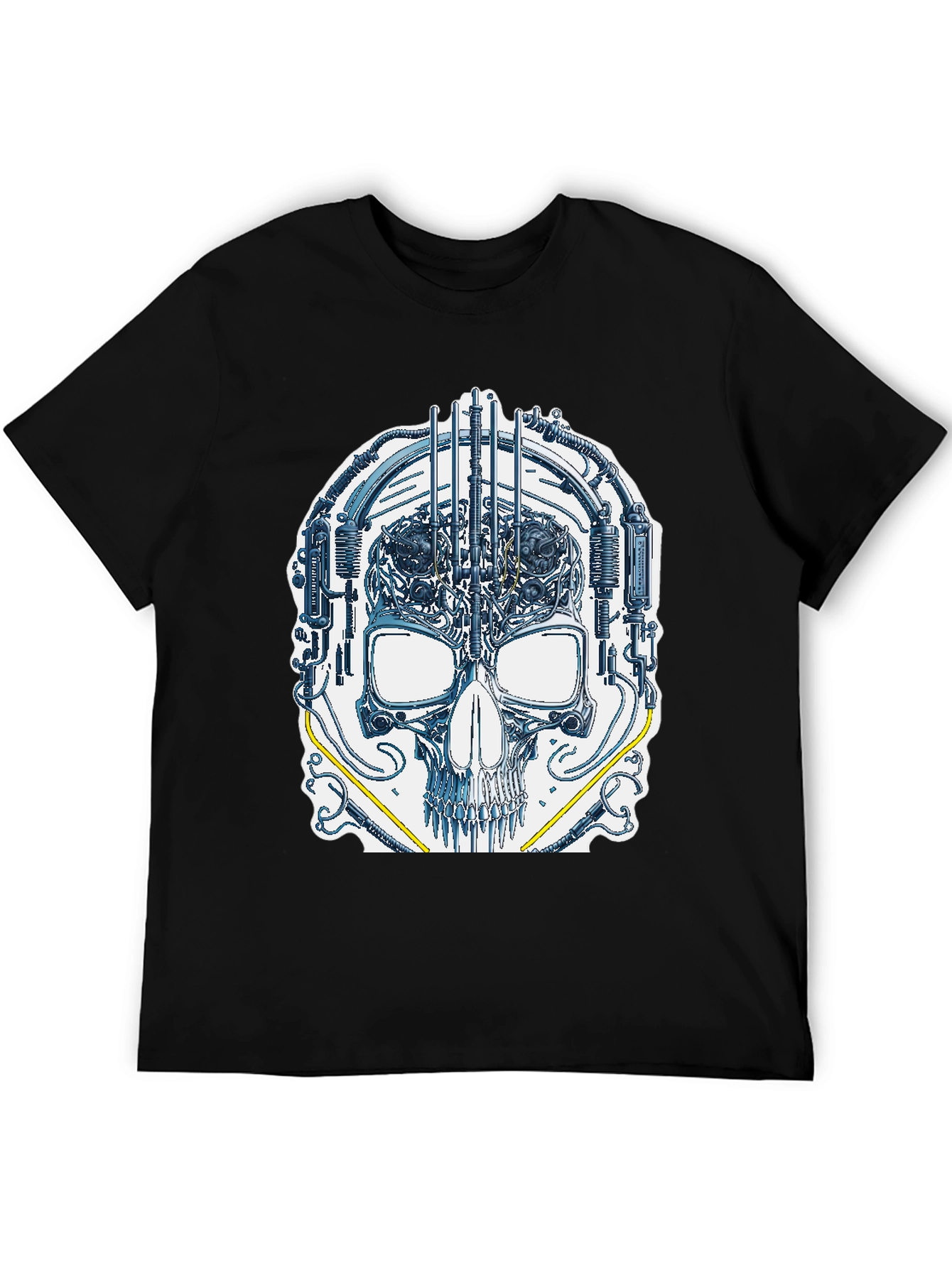 Cyber Skull Graphic T-Shirt - Unique Design