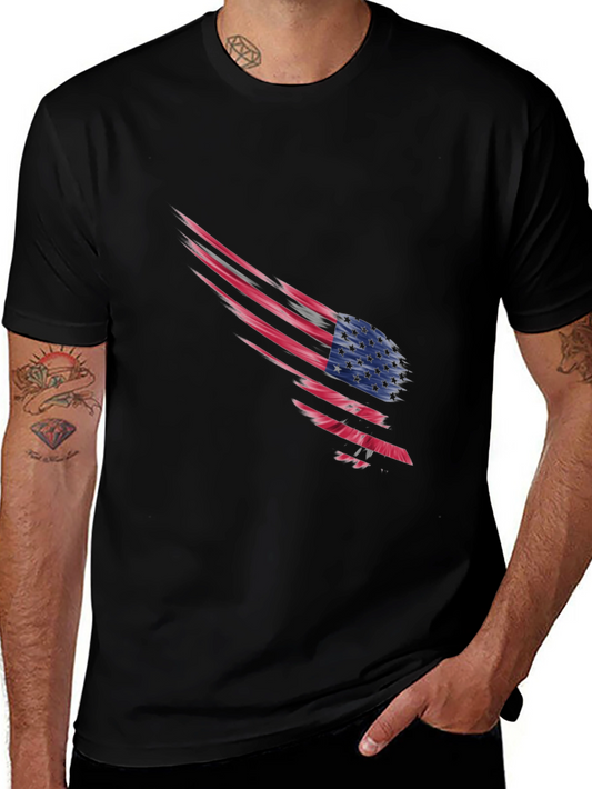American Flag Ripped T-Shirt - Patriotic Style