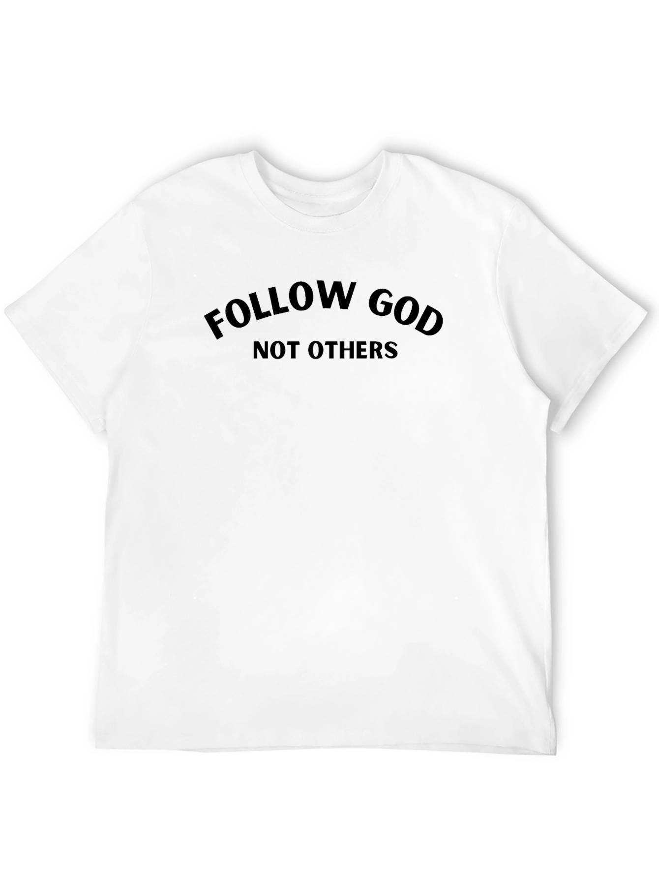 Follow God T-Shirt - Black Crew Neck Tee