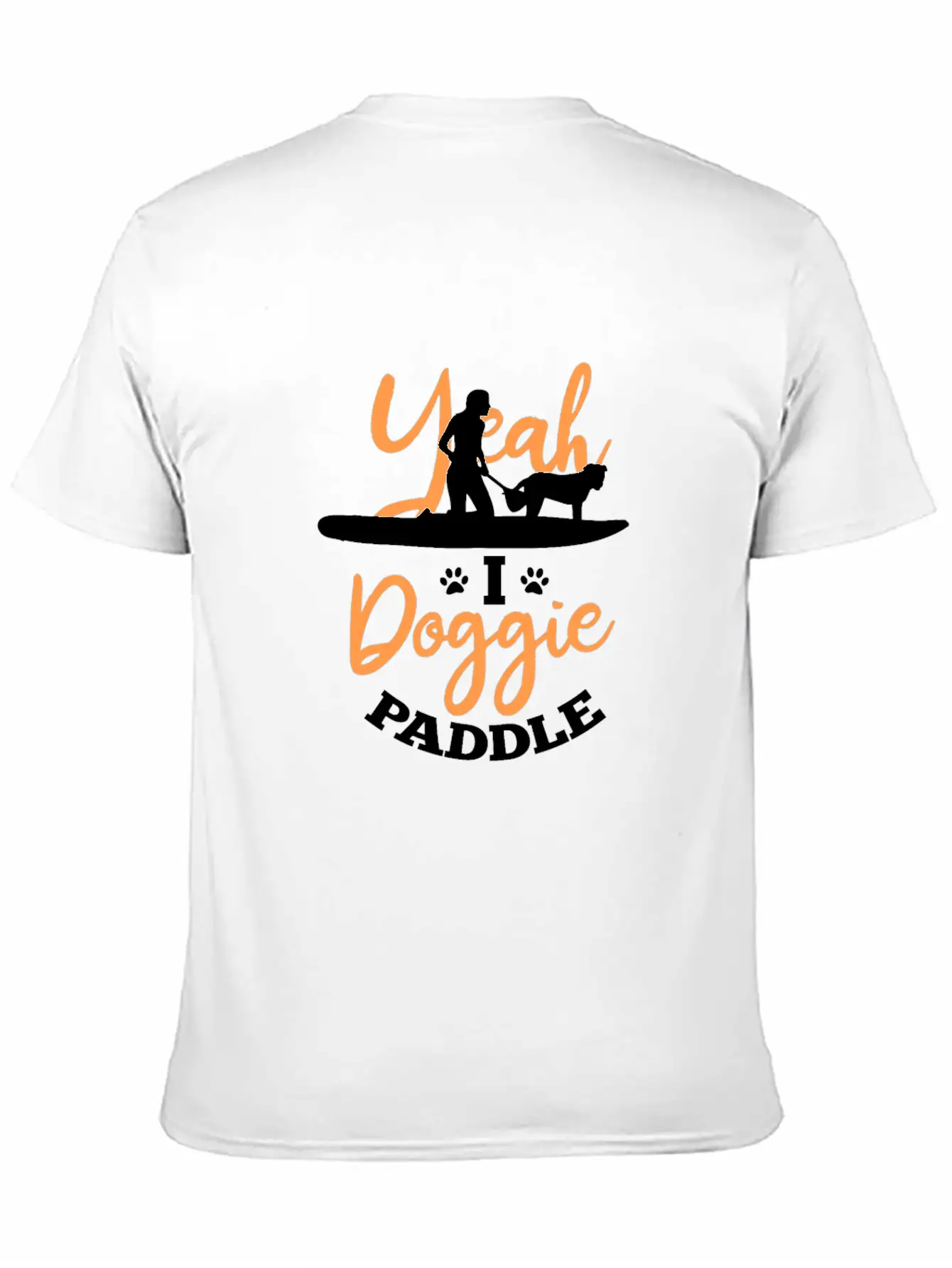 Yeah I Doggie Paddle Unisex Short Sleeve Soft Cotton T-Shirt – Casual Everyday Wear