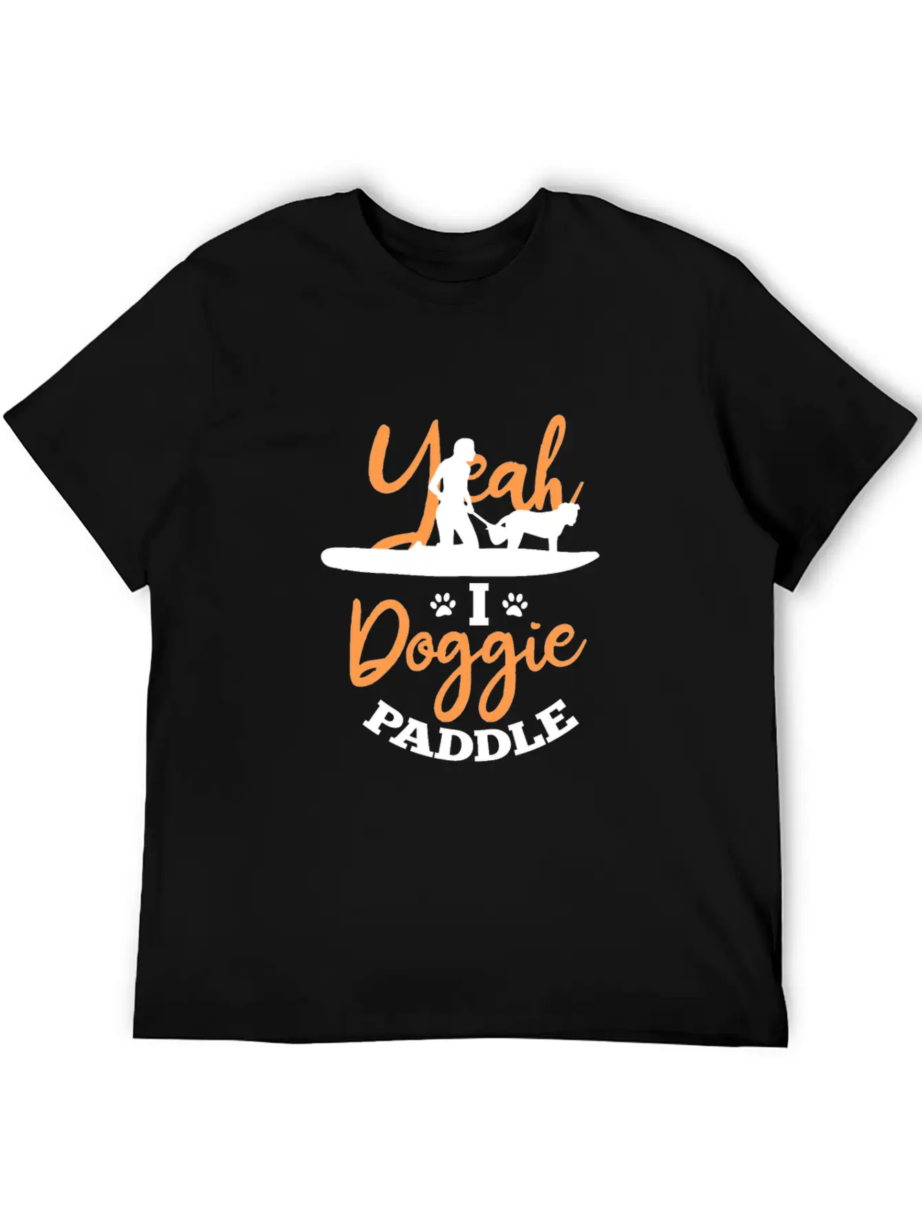 Yeah I Doggie Paddle Unisex Short Sleeve Soft Cotton T-Shirt – Casual Everyday Wear