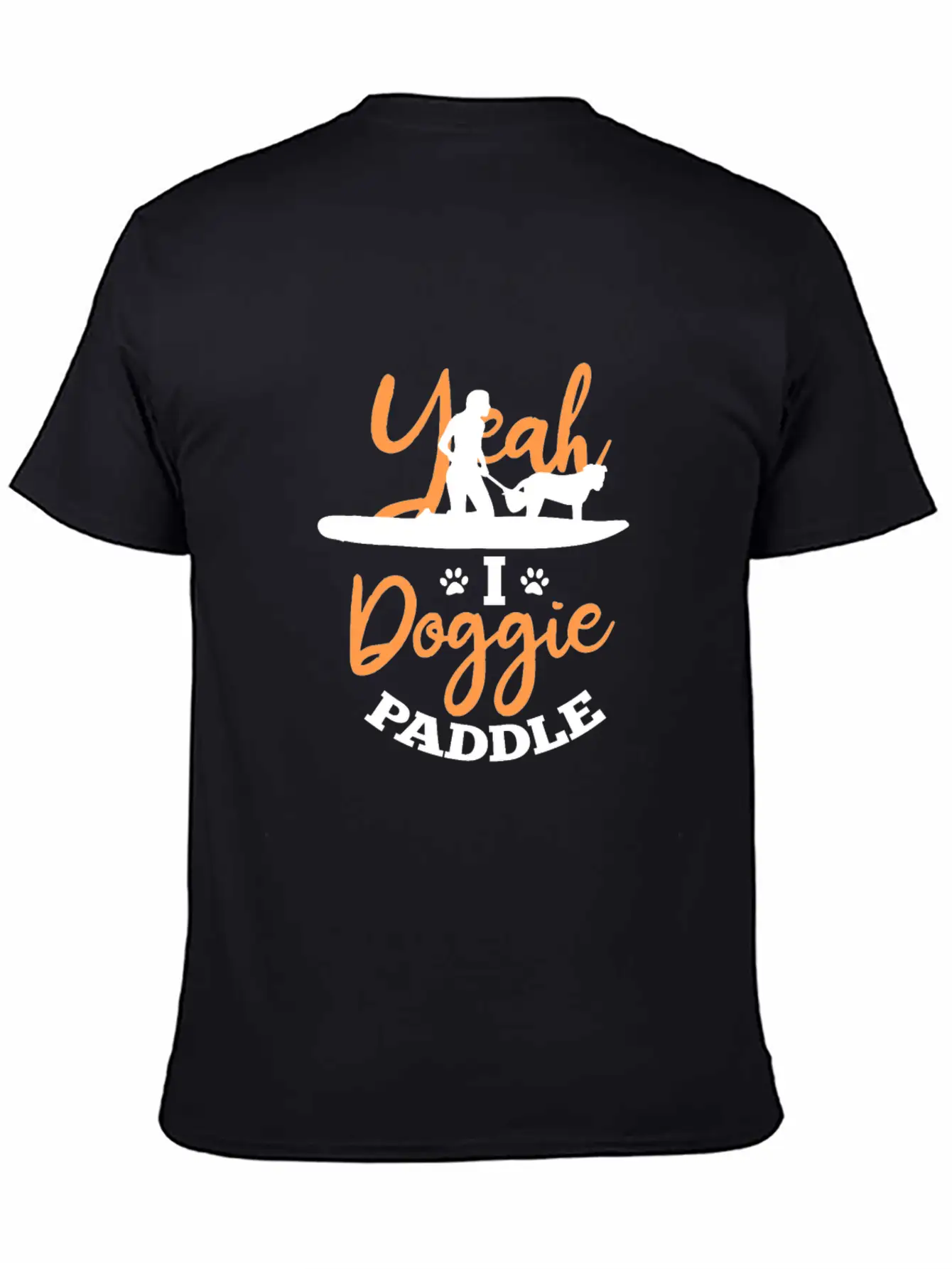 Yeah I Doggie Paddle Unisex Short Sleeve Soft Cotton T-Shirt – Casual Everyday Wear