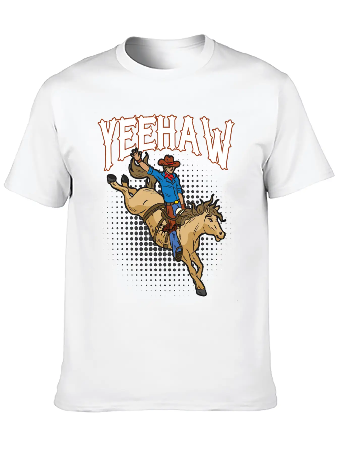 YEEHAW Cowboy Humor Western Horse Riding Timeless Short Sleeve Tee – Comfy And Minimalist Design