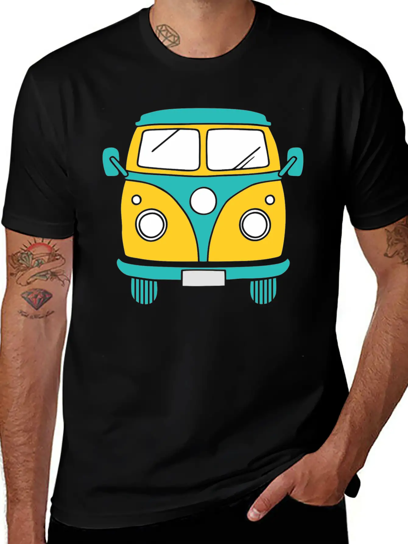 Yellow Car Classic Comfortable Minimalist Graphic Tee – Summer Style Essential