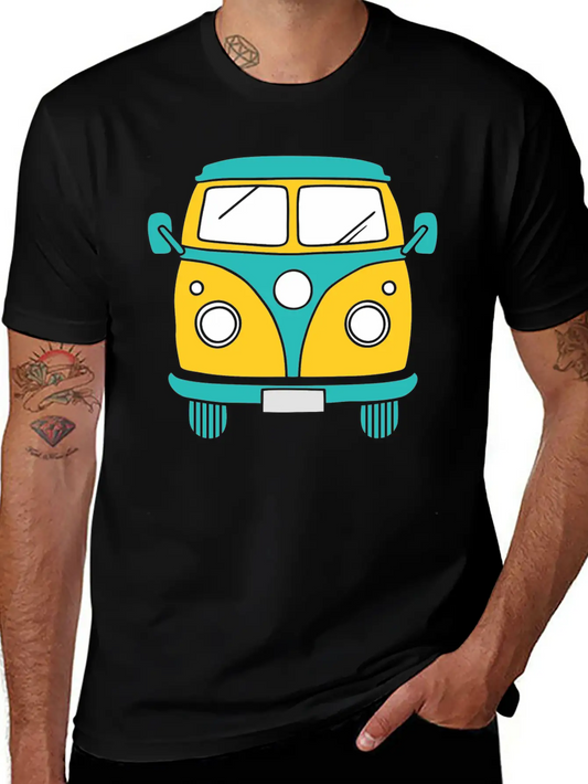 Yellow Car Classic Comfortable Minimalist Graphic Tee – Summer Style Essential