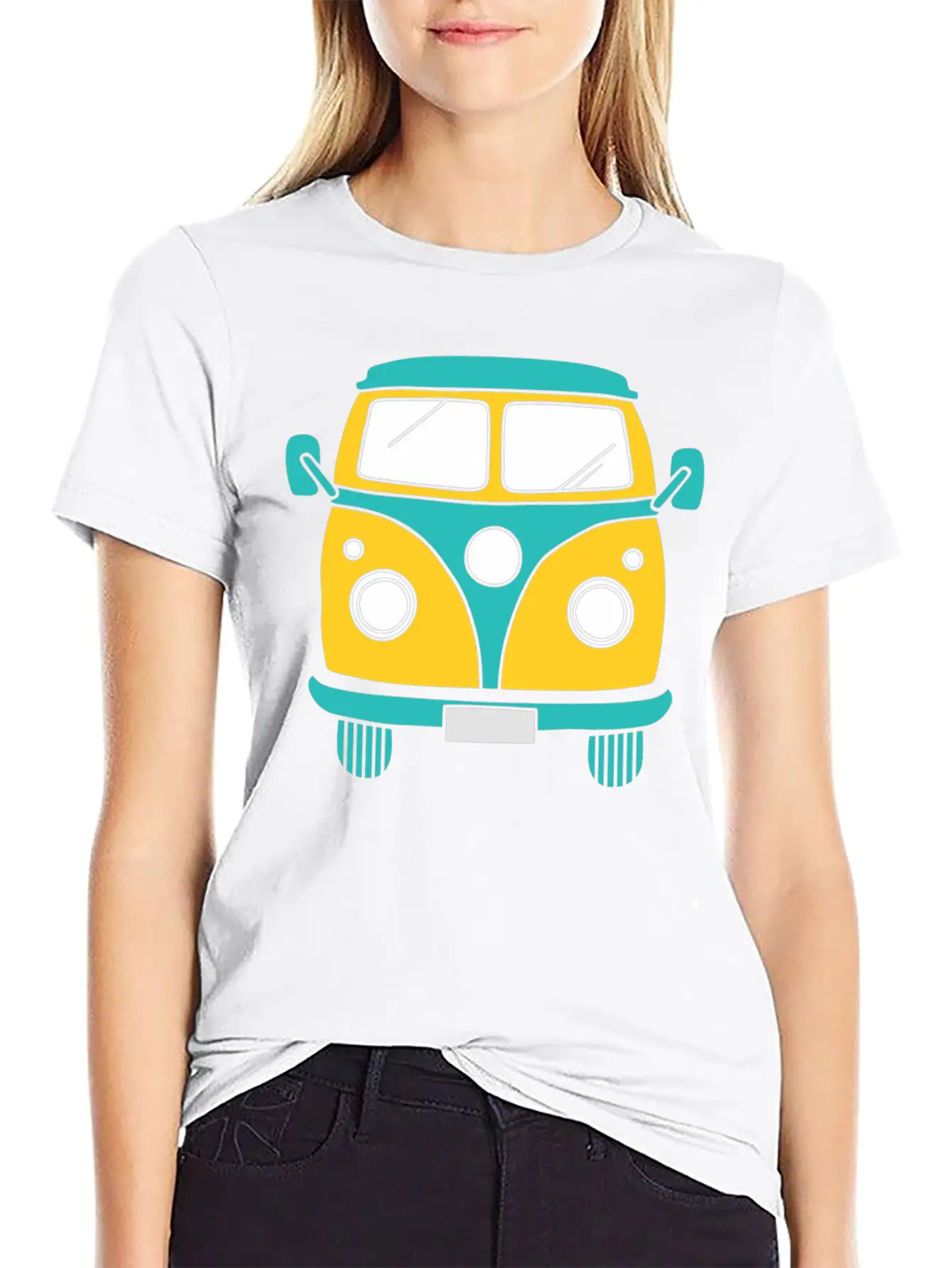 Yellow Car Classic Comfortable Minimalist Graphic Tee – Summer Style Essential