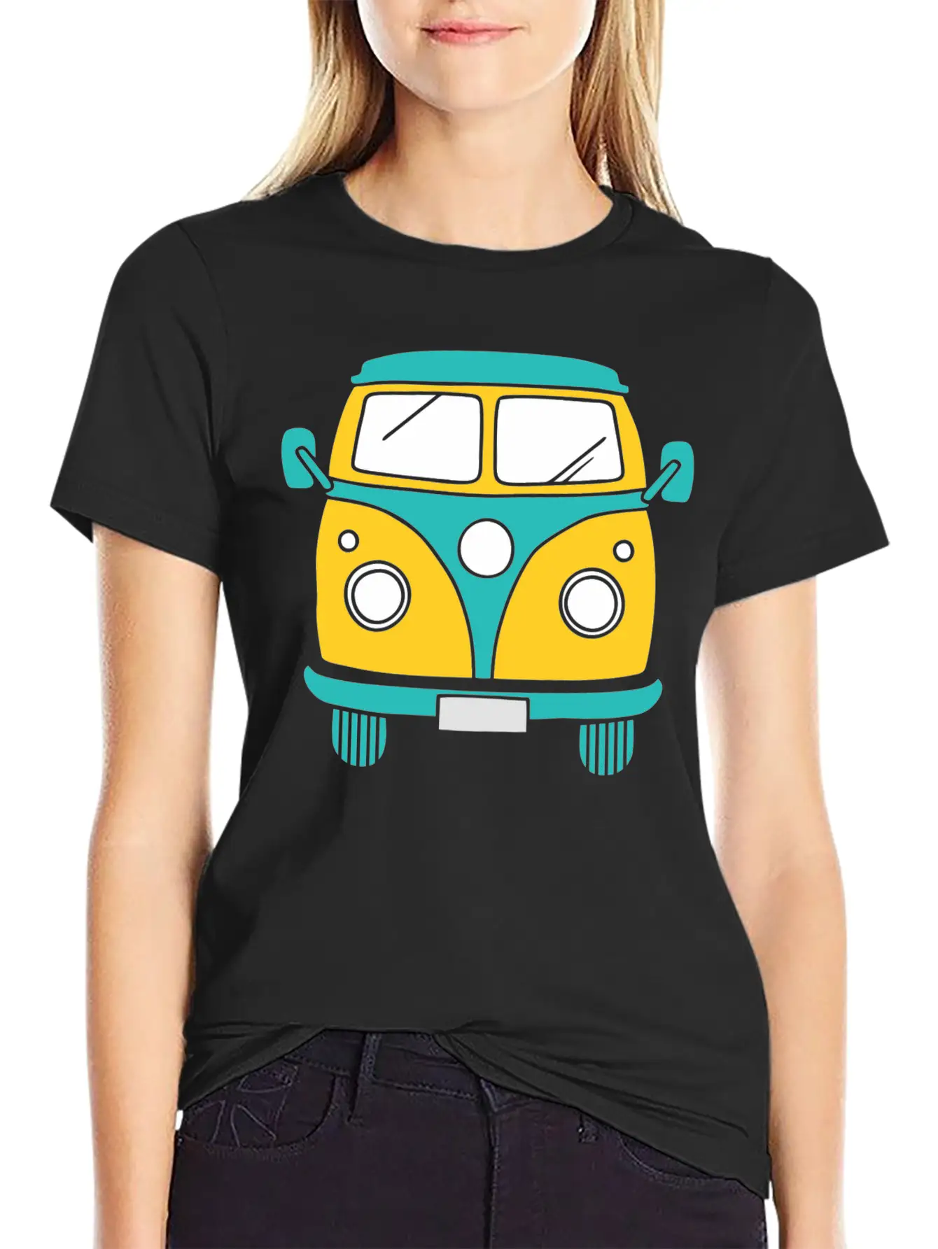 Yellow Car Classic Comfortable Minimalist Graphic Tee – Summer Style Essential