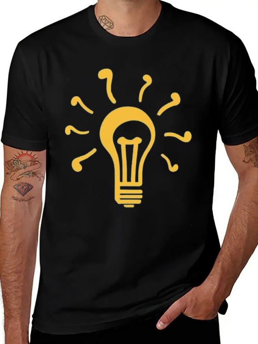 Yellow Lamp Unisex Short Sleeve Soft Cotton T-Shirt – Casual Everyday Wear