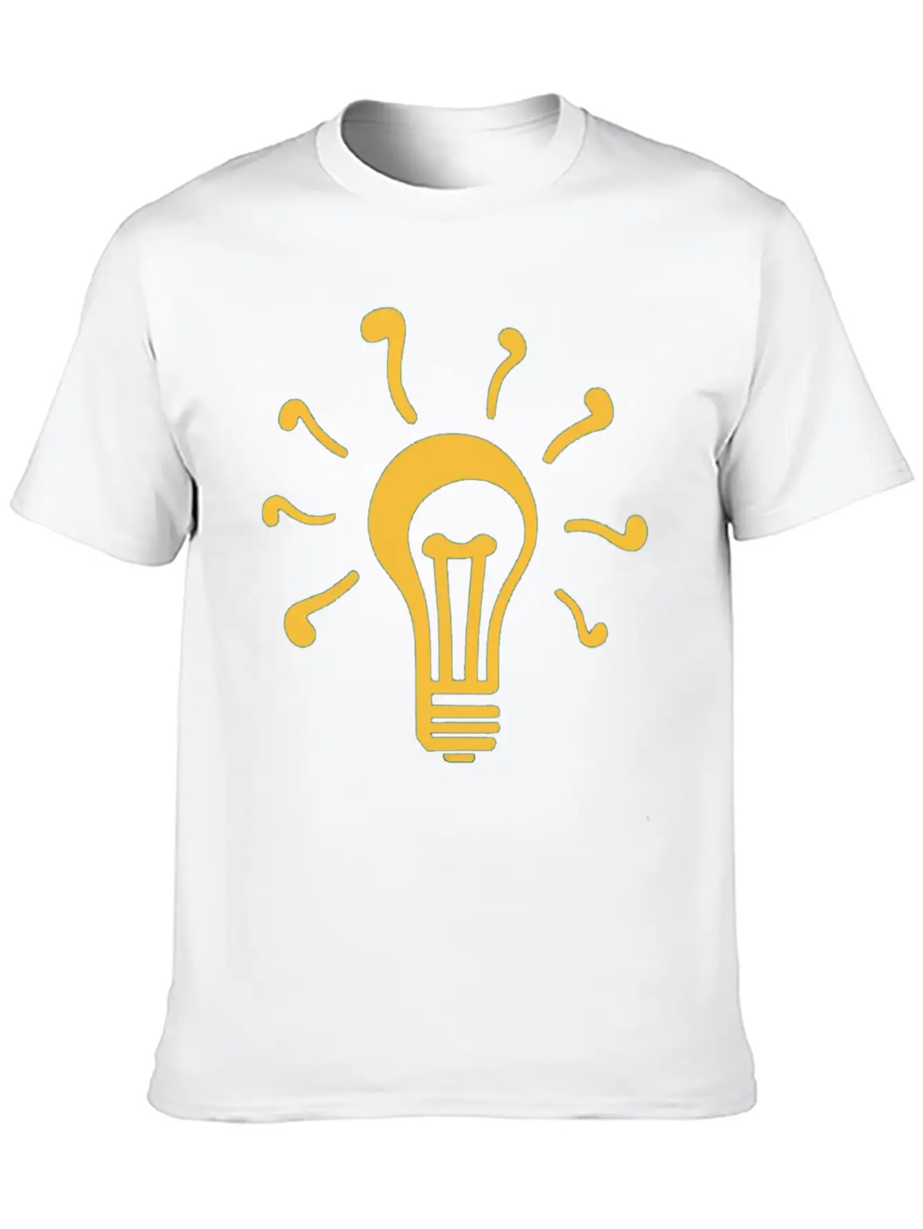 Yellow Lamp Unisex Short Sleeve Soft Cotton T-Shirt – Casual Everyday Wear