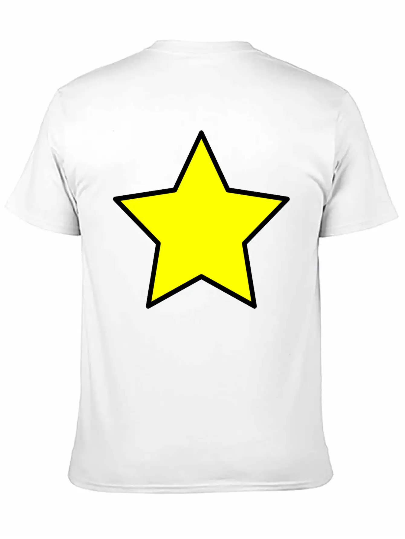 Yellow Star Unisex Short Sleeve Soft Cotton T-Shirt – Casual Everyday Wear