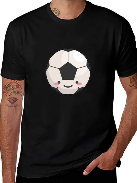 Cute Soccer Ball Graphic T-Shirt