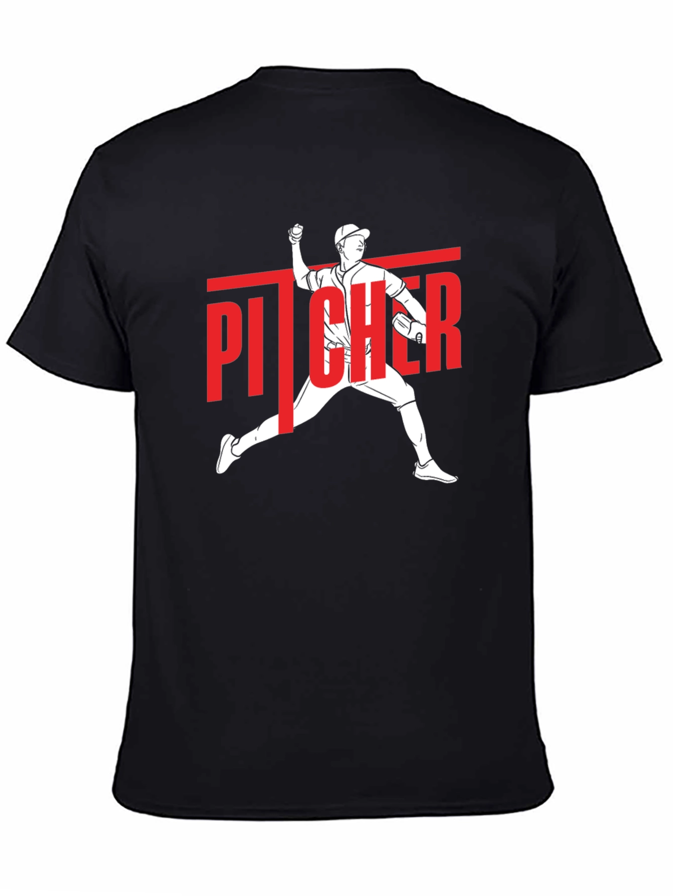 Pitcher Graphic T-Shirt - Baseball Fan Tee
