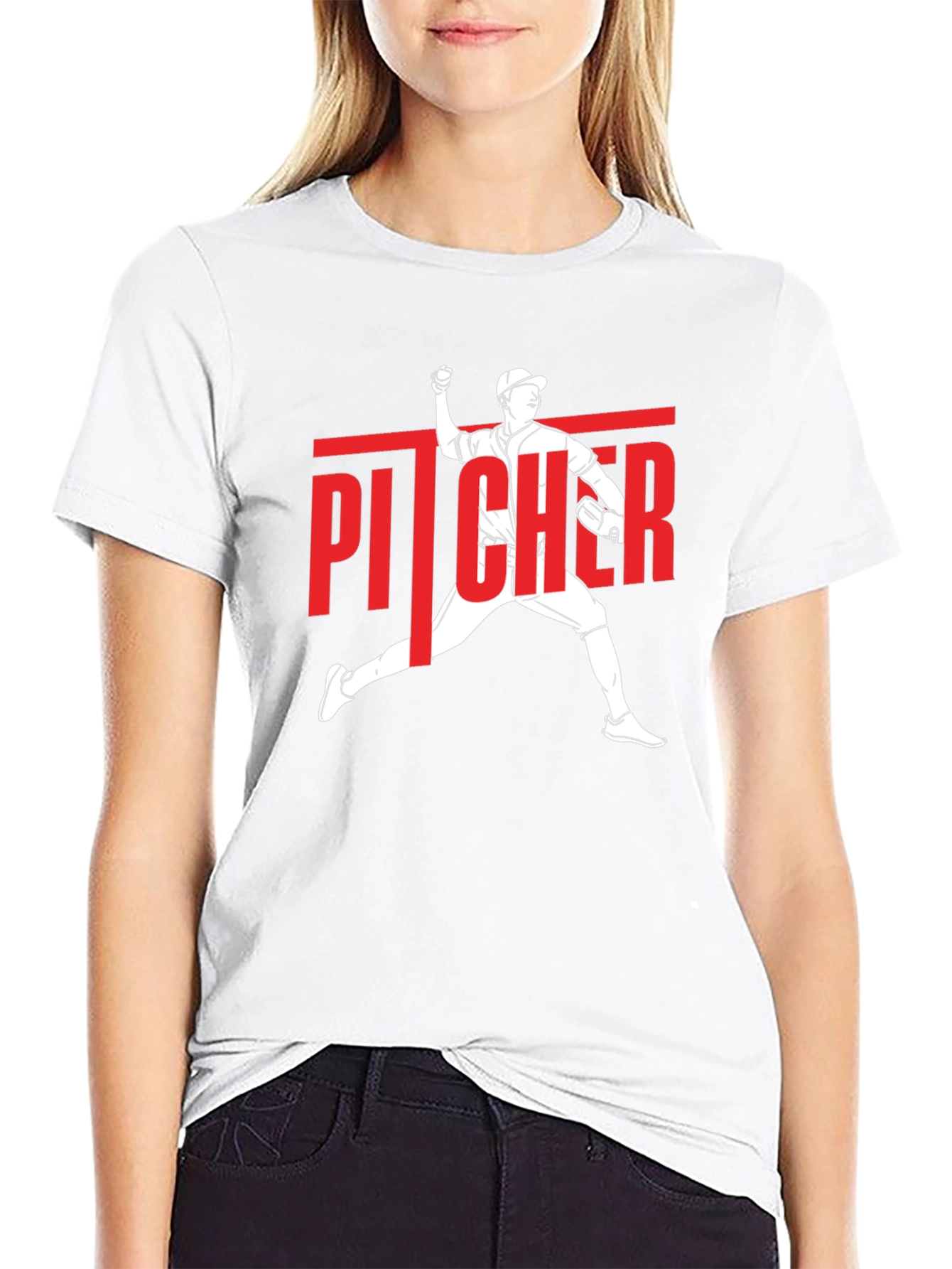 Pitcher Graphic T-Shirt - Baseball Fan Tee