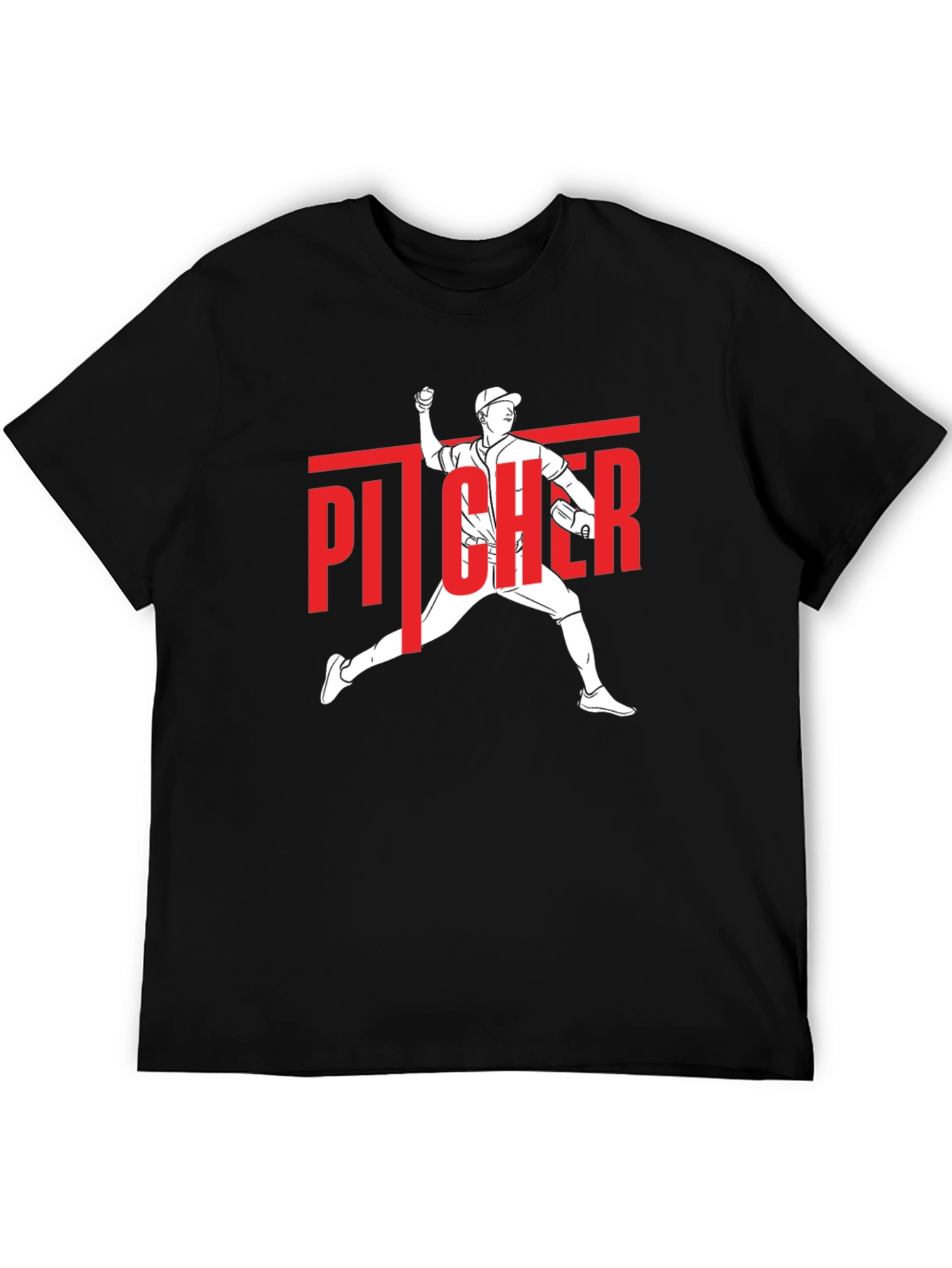 Pitcher Graphic T-Shirt - Baseball Fan Tee
