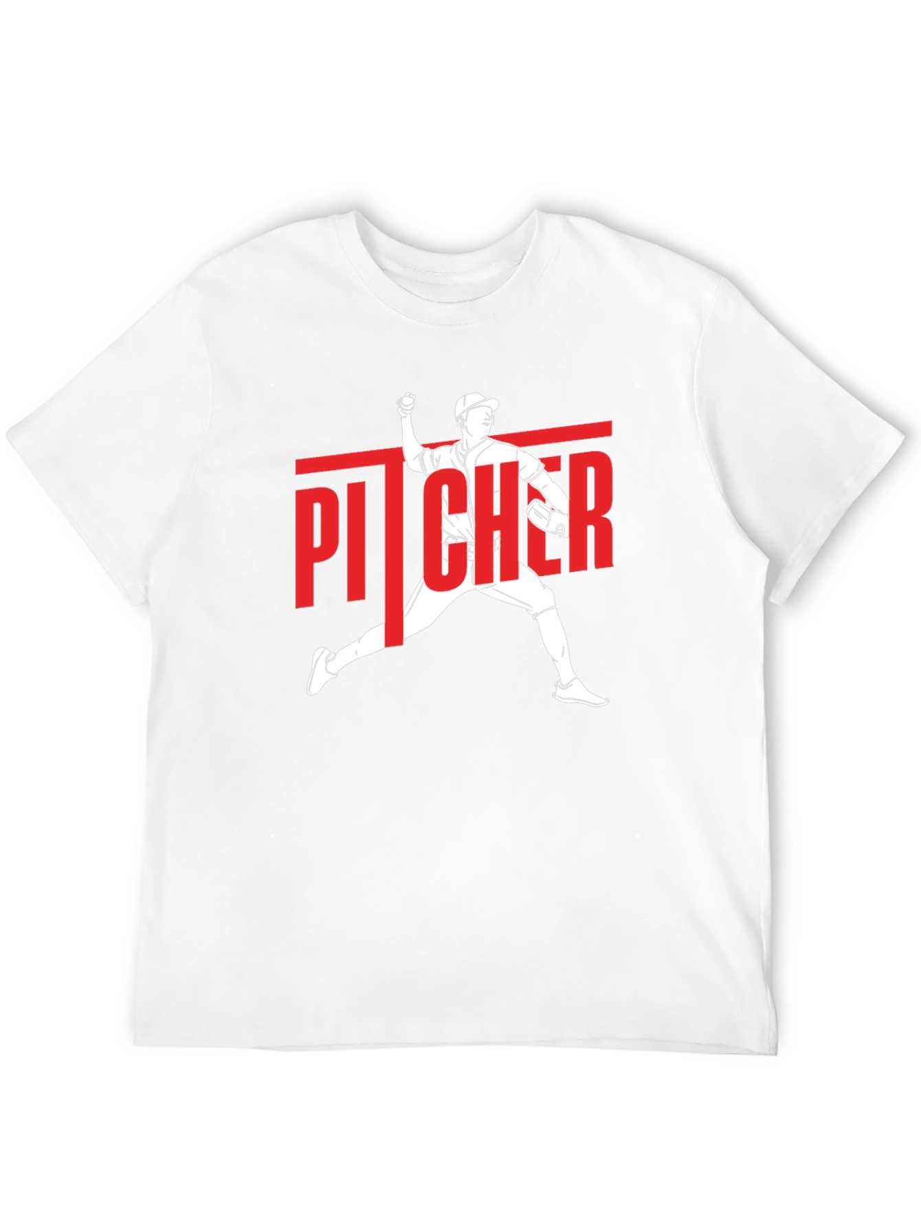Pitcher Graphic T-Shirt - Baseball Fan Tee