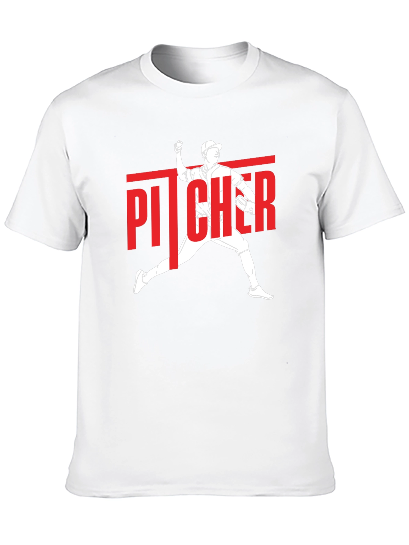Pitcher Graphic T-Shirt - Baseball Fan Tee