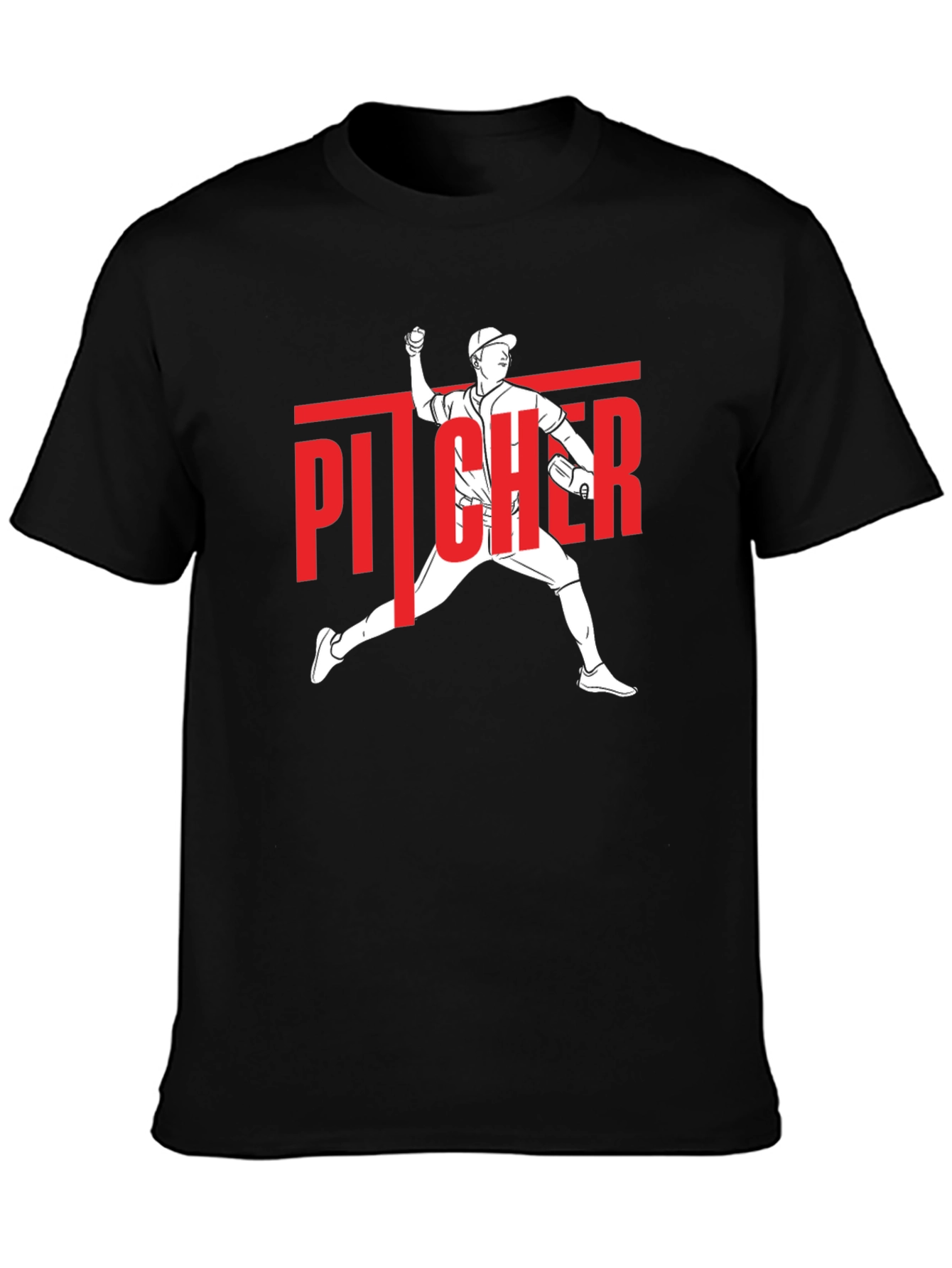 Pitcher Graphic T-Shirt - Baseball Fan Tee