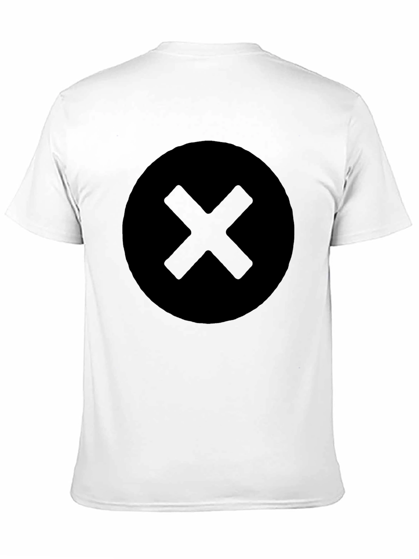 Minimalist Black Circle X Graphic Tee